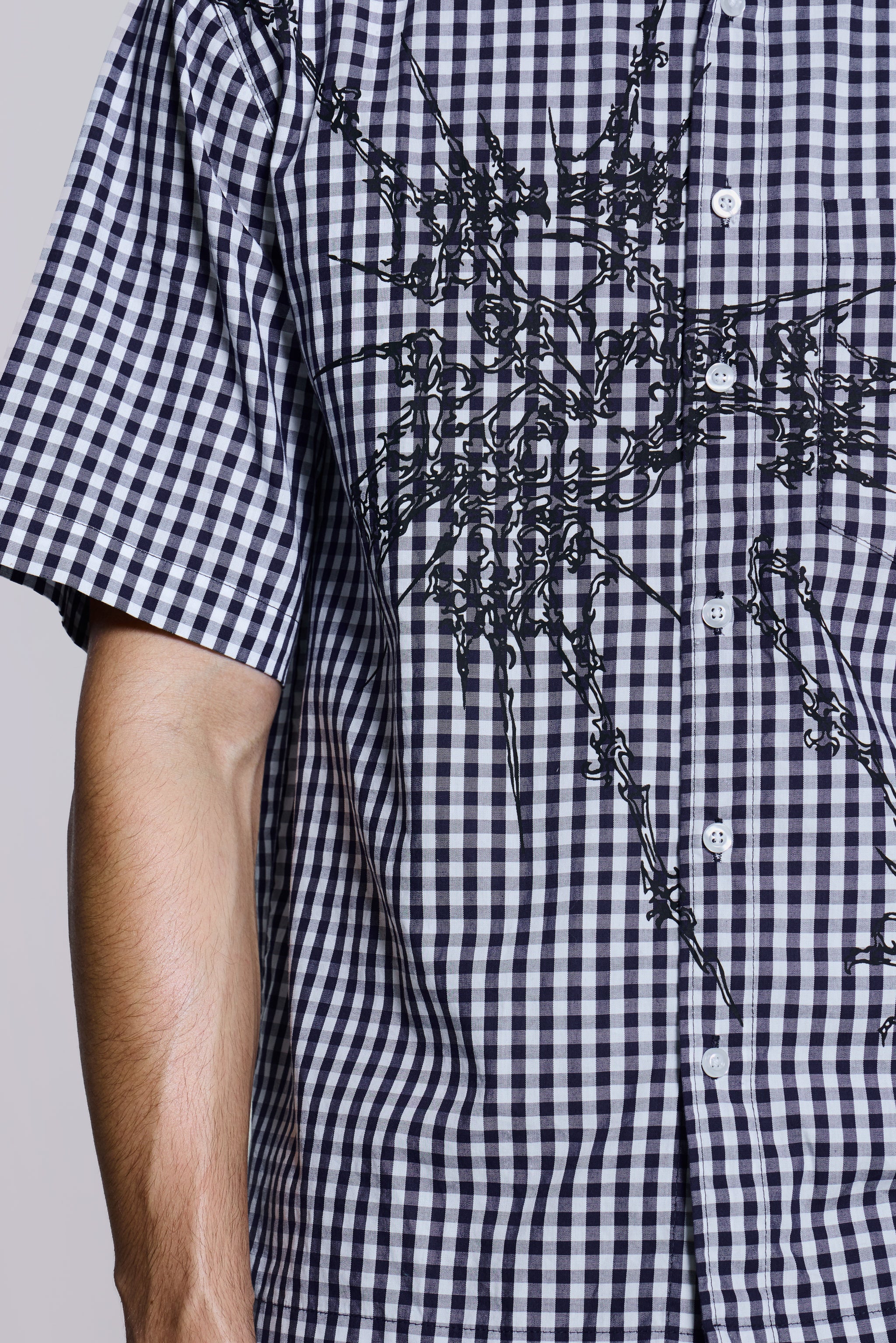 Blue Atom Checked Shirt - Image 4