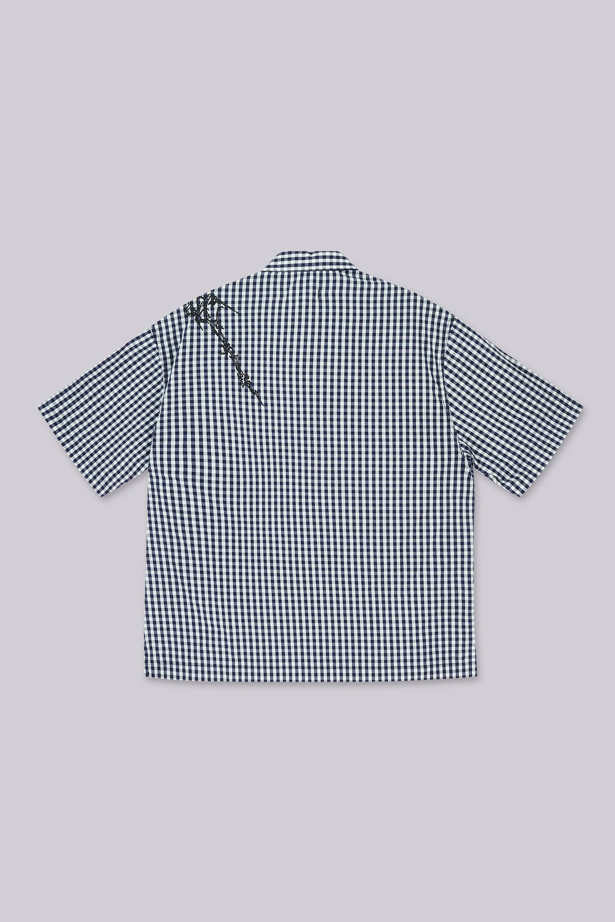 Blue Atom Checked Shirt - Image 8