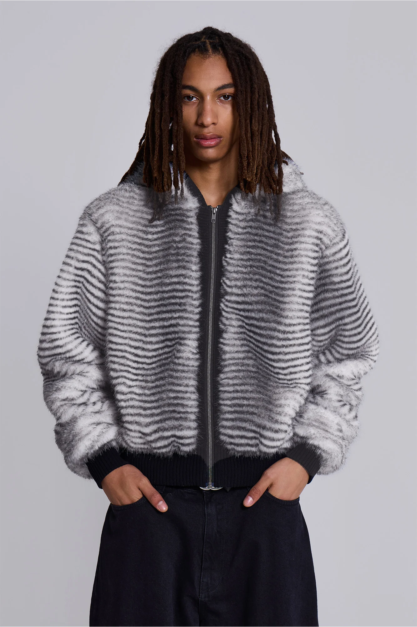 White Bear Faux Fur Jacket - Image 8