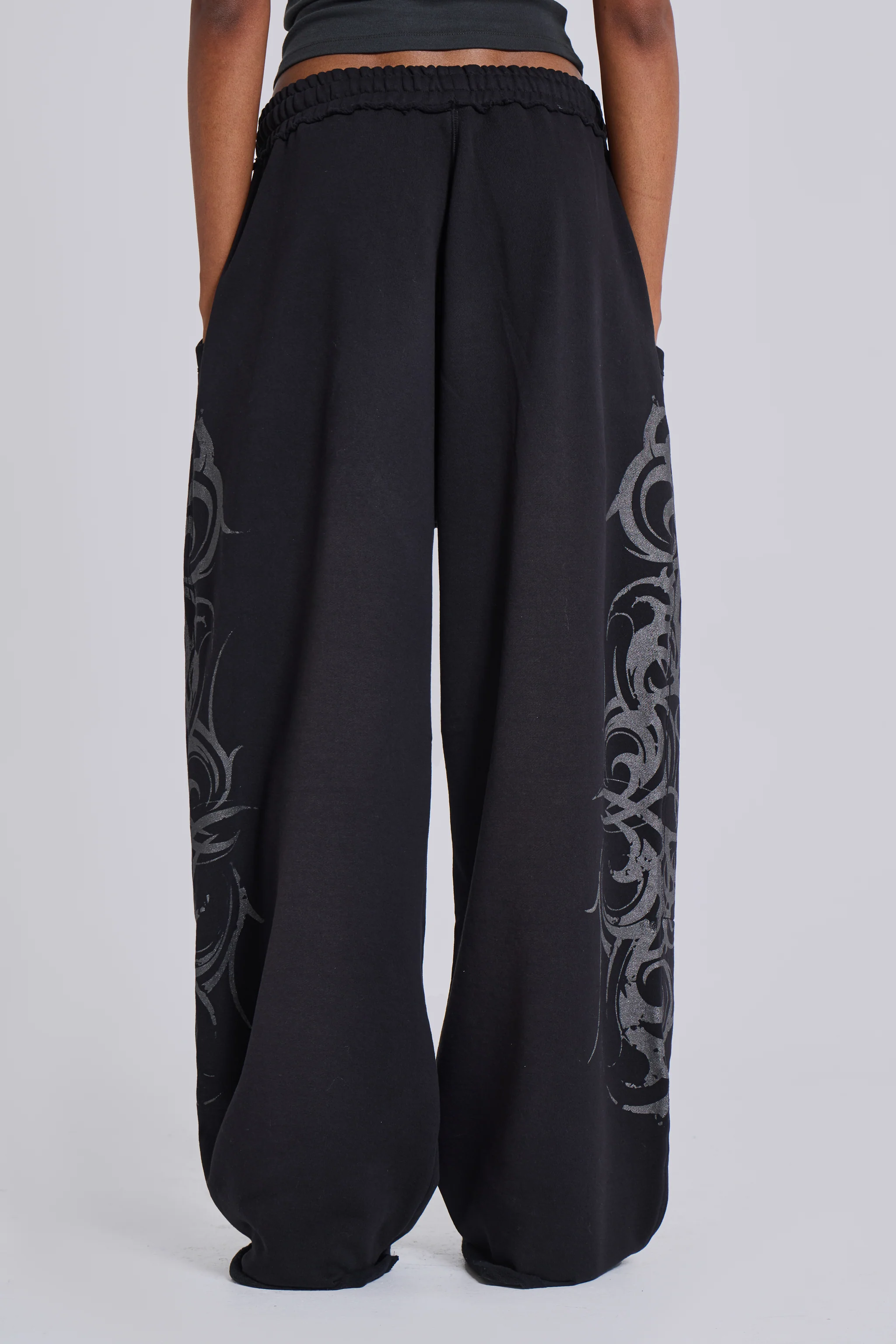 Black Baggy Blade Joggers - Image 3