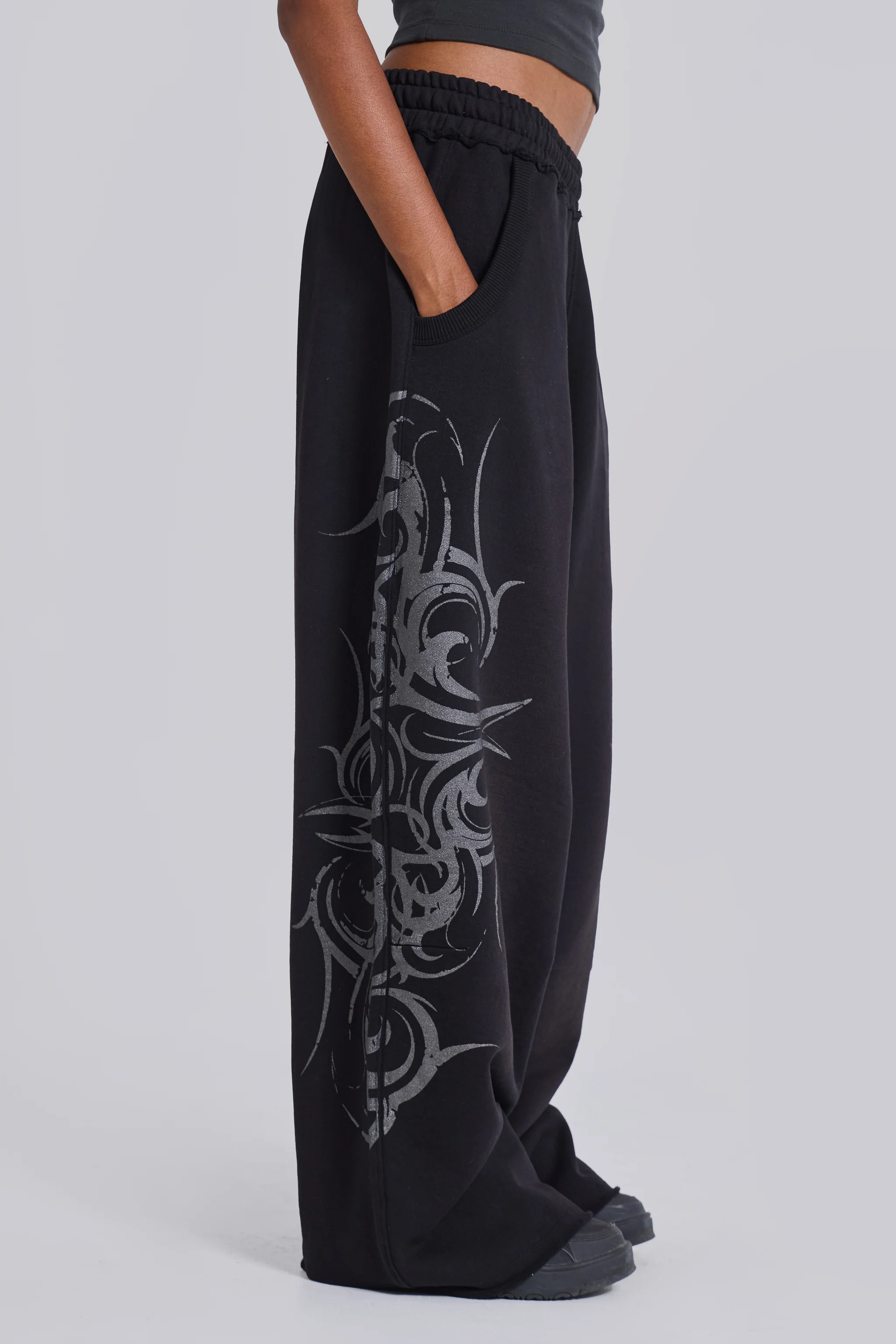 Black Baggy Blade Joggers - Image 4