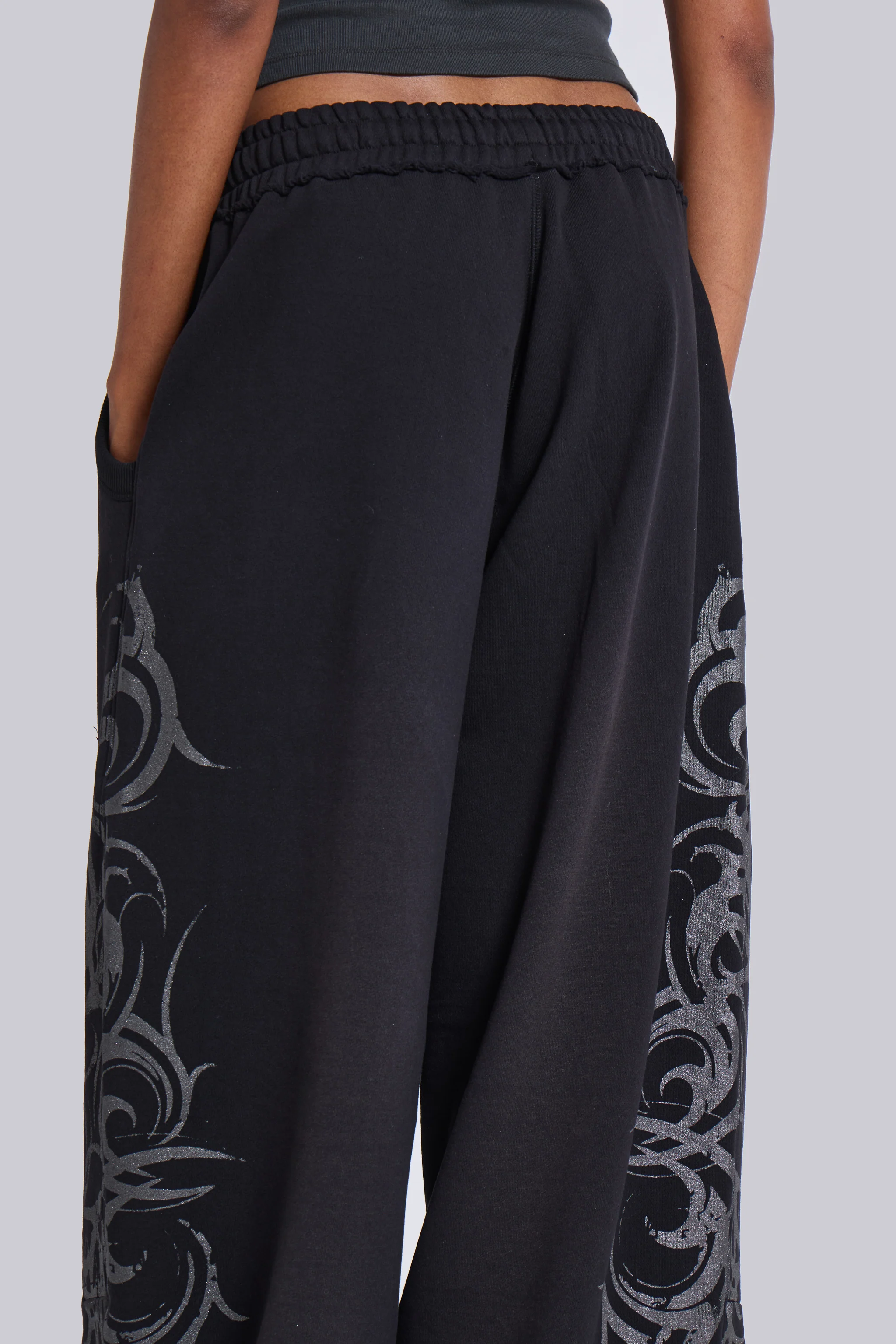 Black Baggy Blade Joggers - Image 6