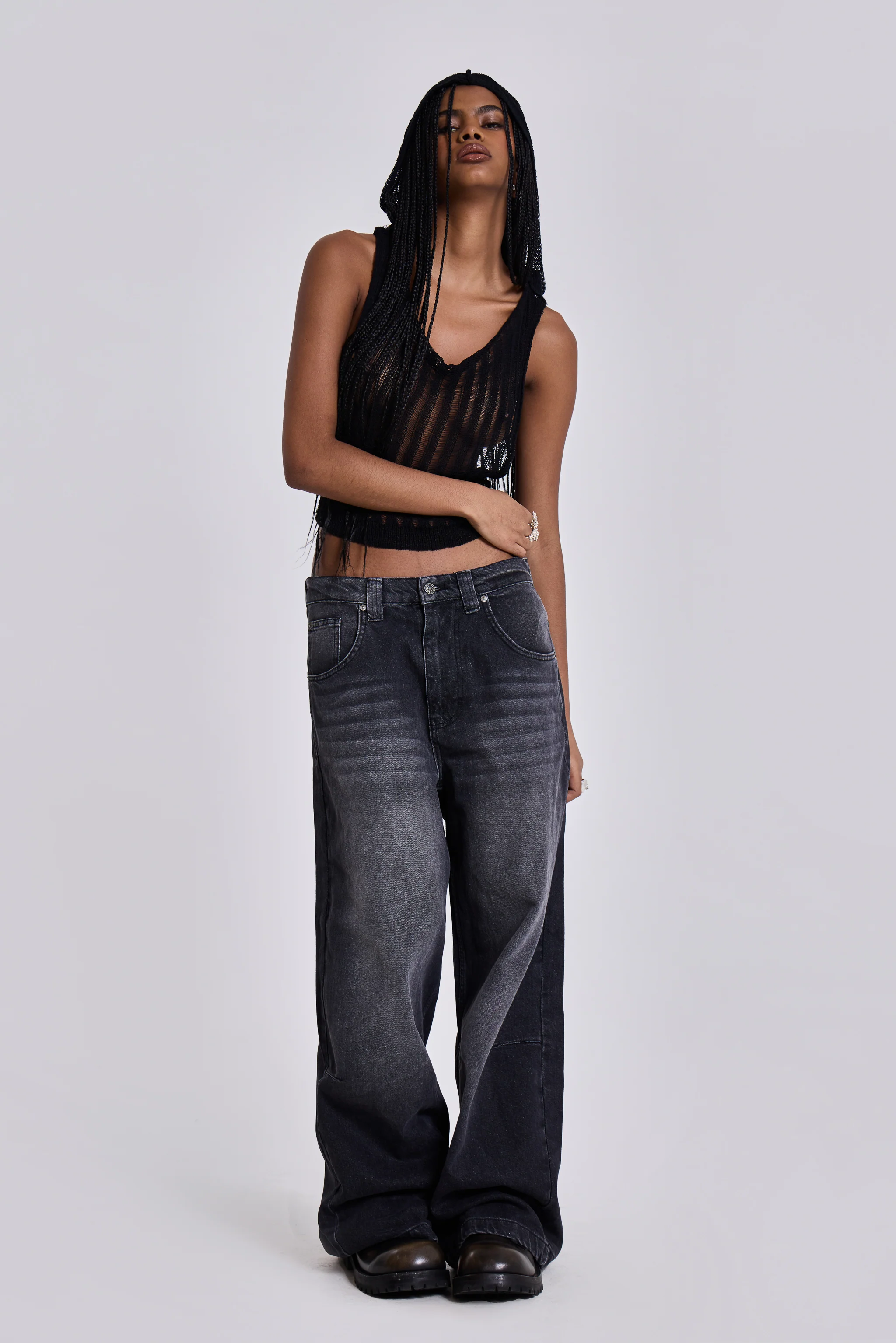 Washed Black Colossus Jeans - Image 3