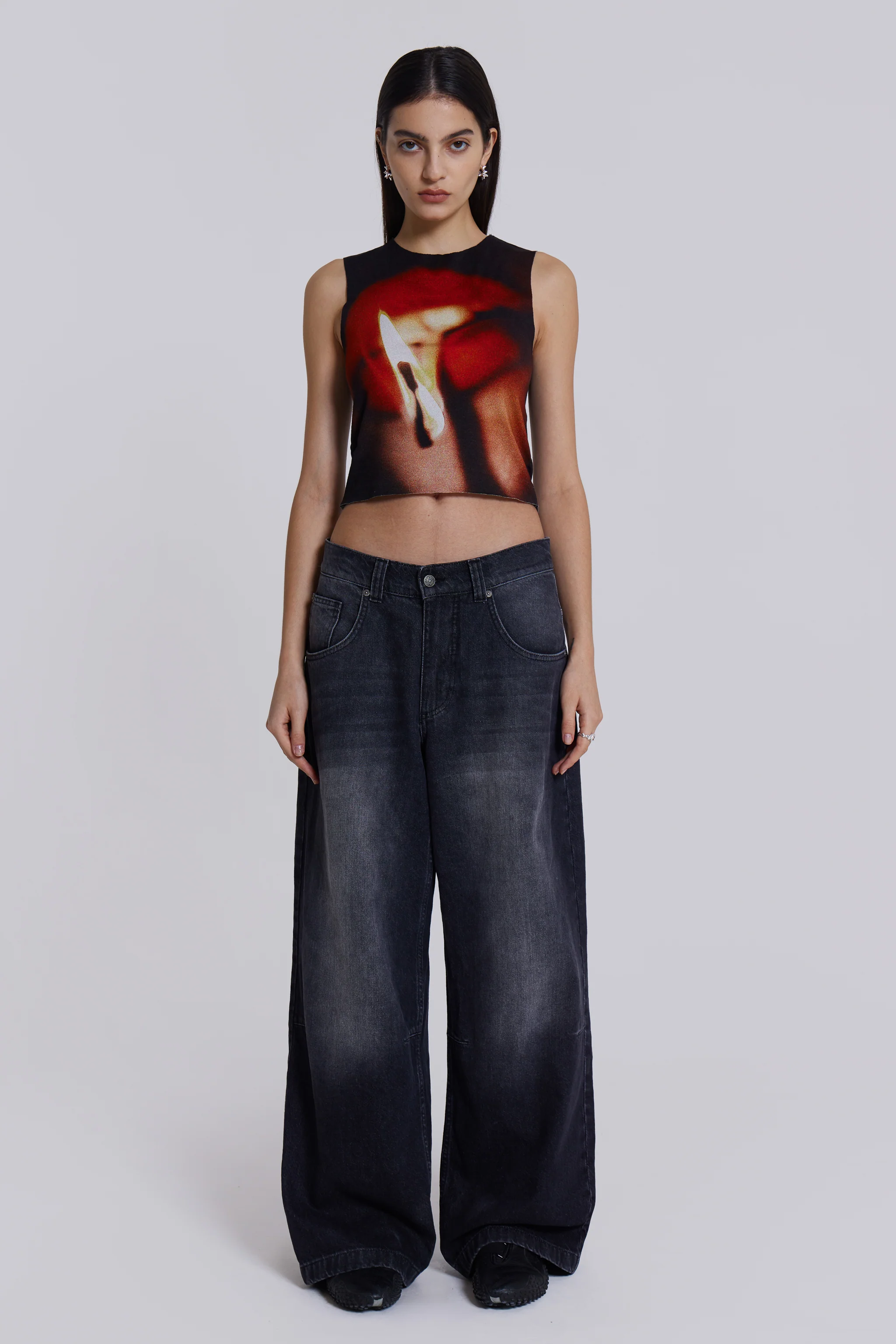 Washed Black Colossus Jeans - Image 7