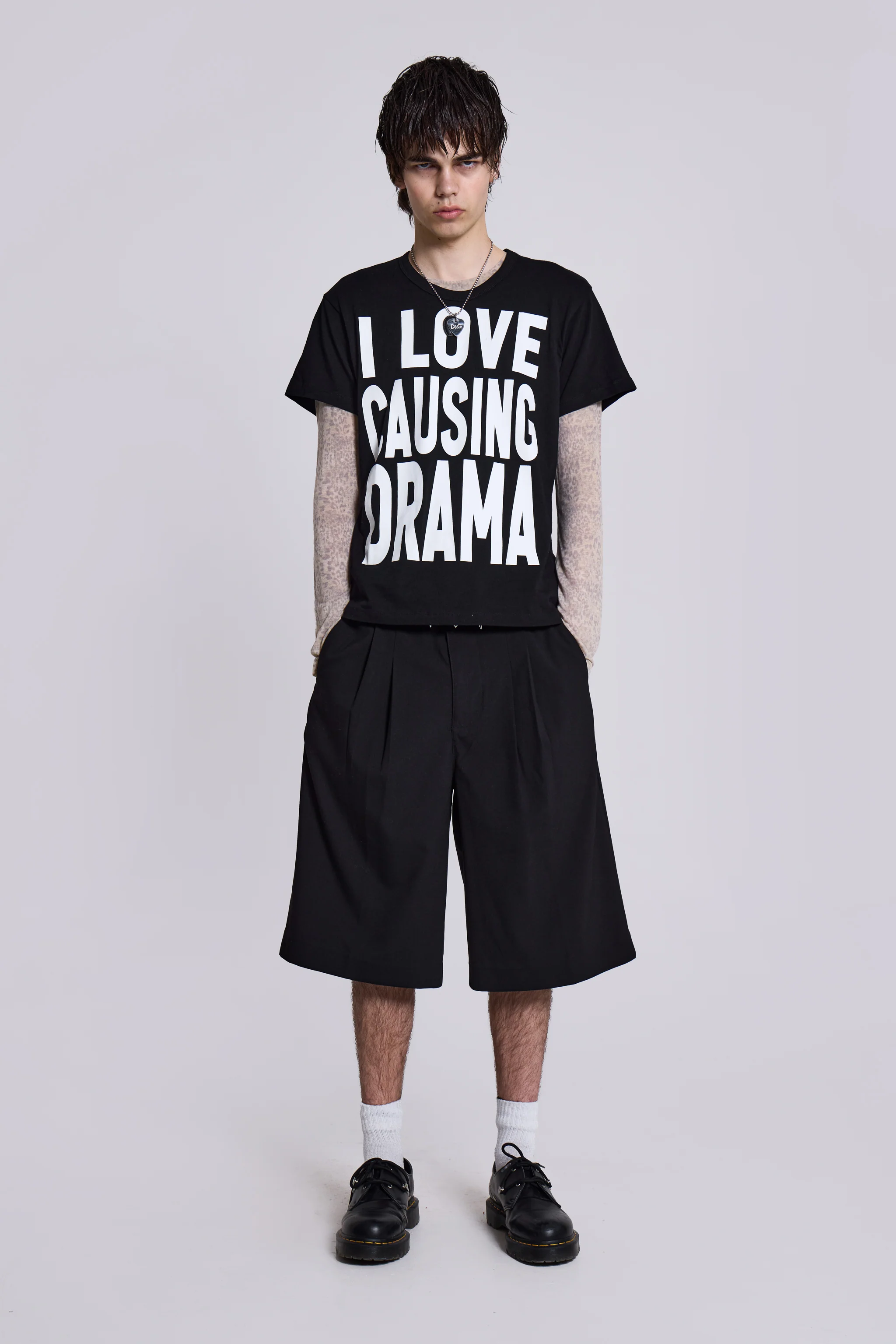 Black Goliath Tailored Baggy Shorts - Image 3