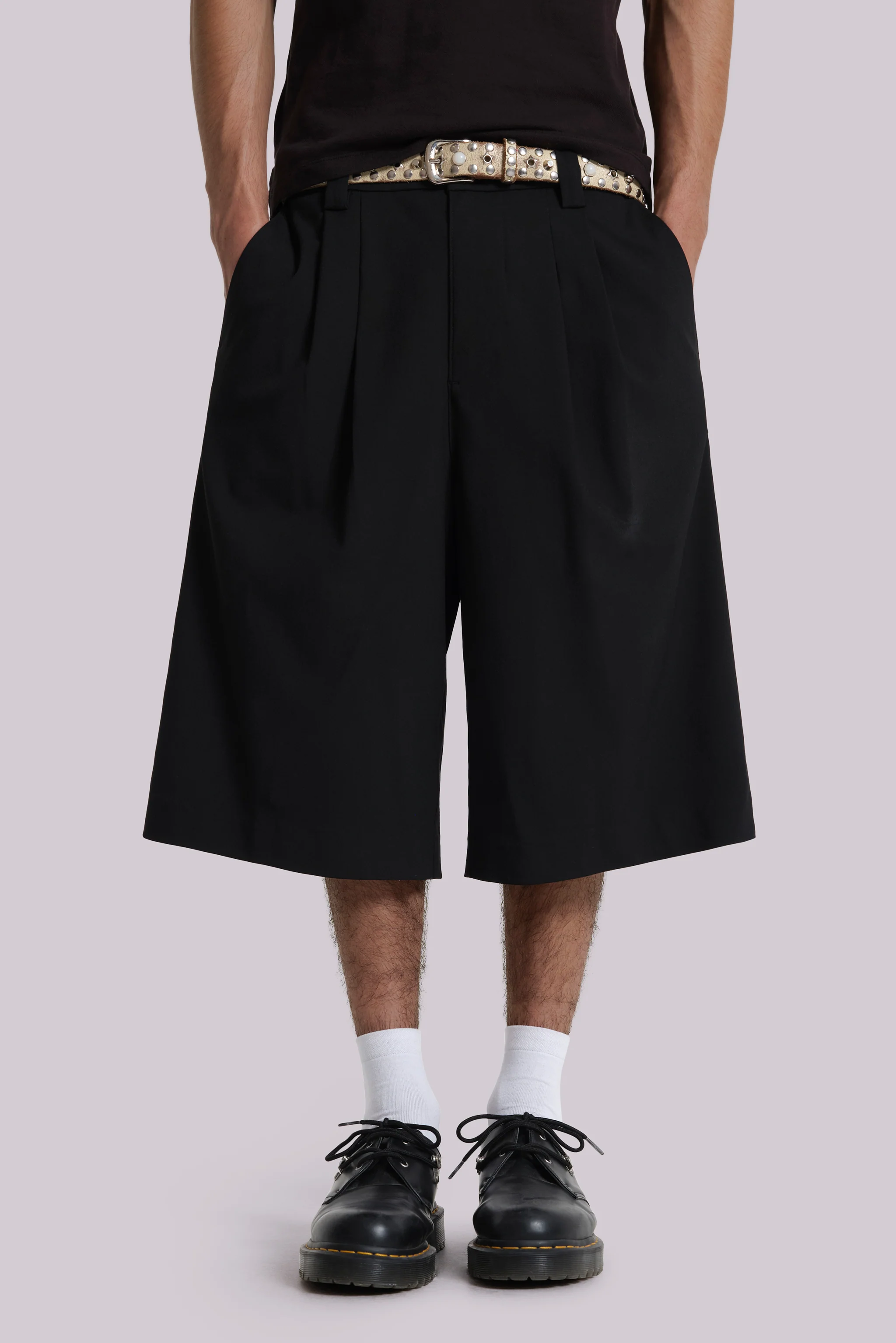 Black Goliath Tailored Baggy Shorts - Image 7