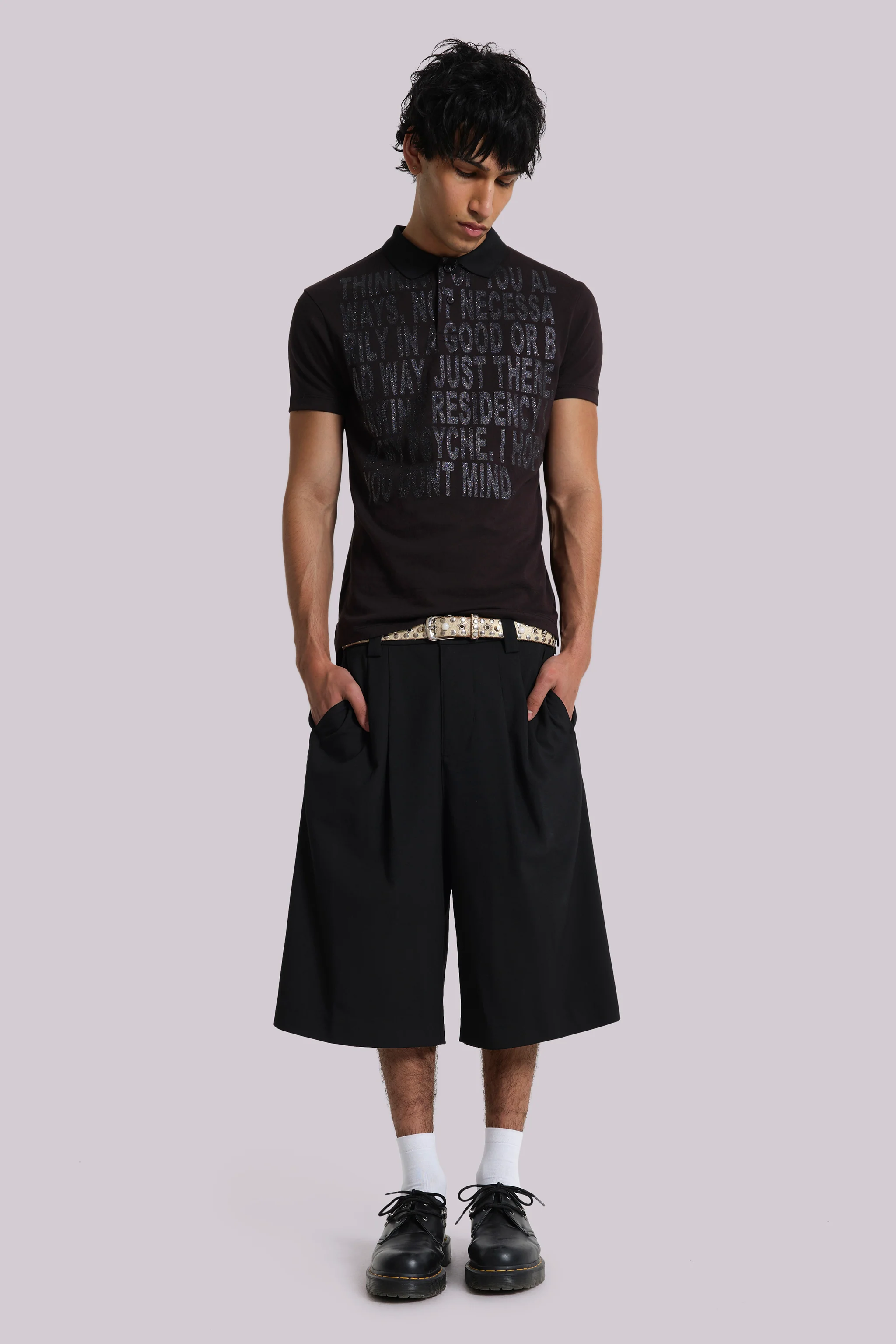 Black Goliath Tailored Baggy Shorts - Image 9