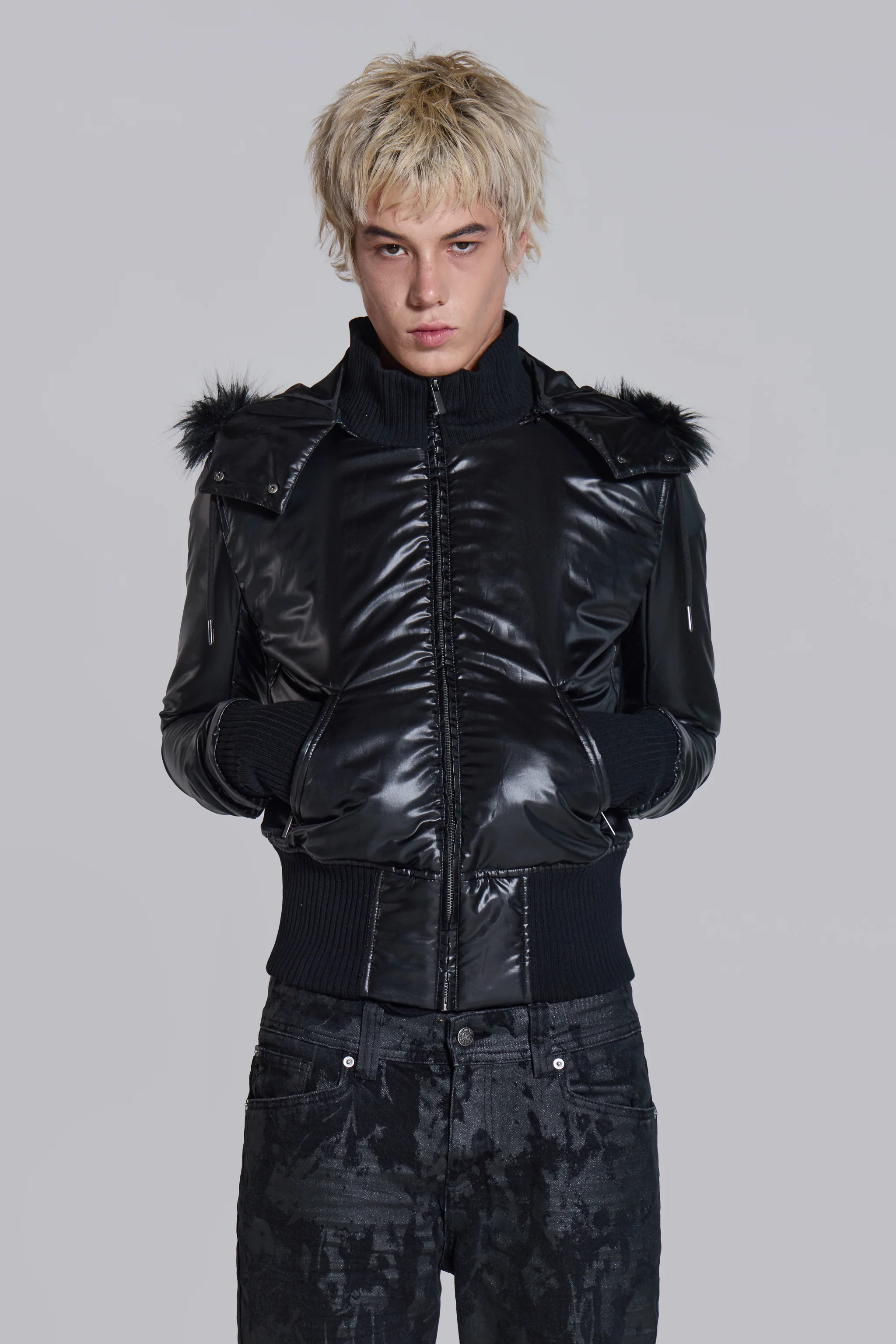 Black Mercury Puffer Jacket - Image 8