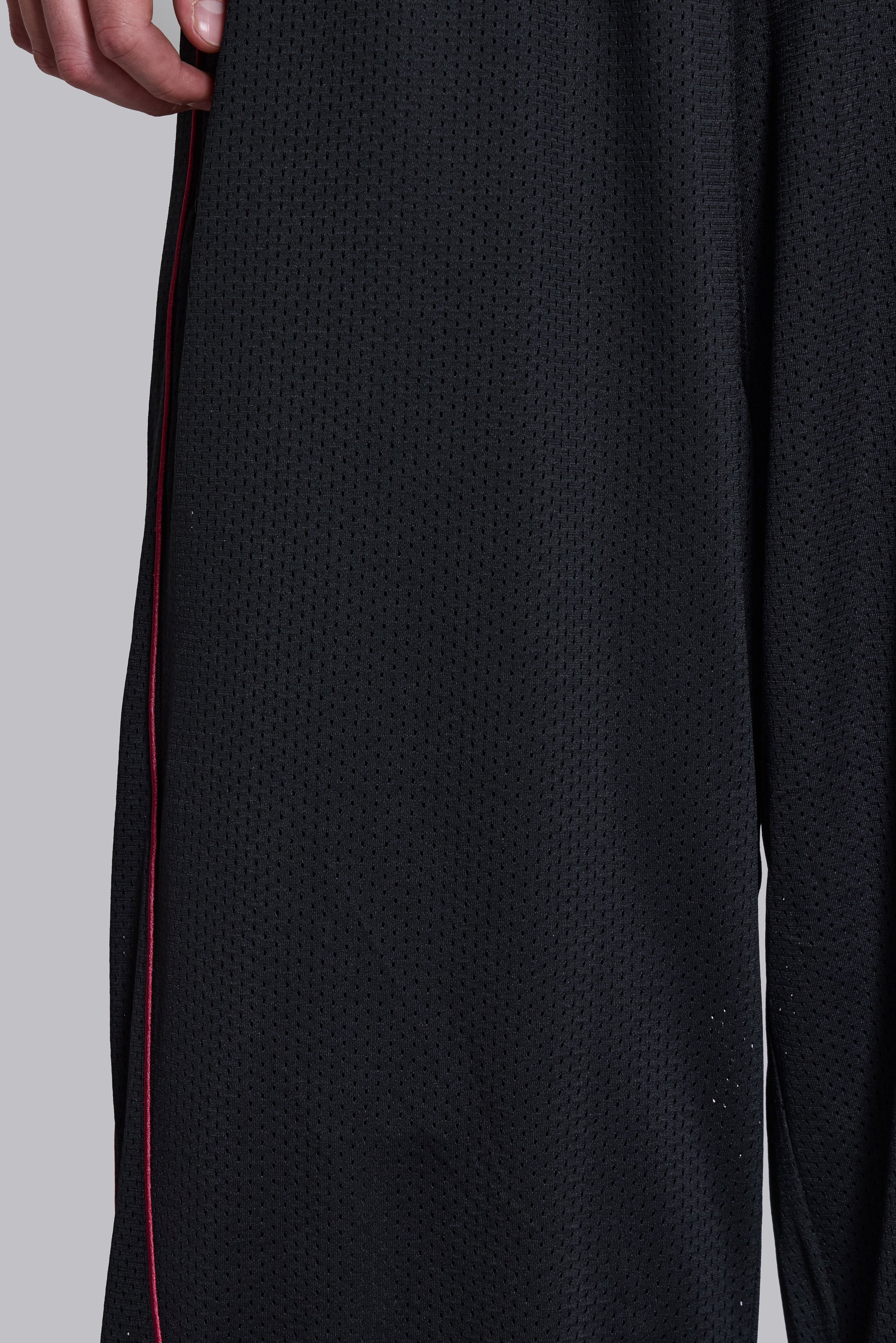 Black Mesh Vapor Tracksuit Bottoms - Image 6