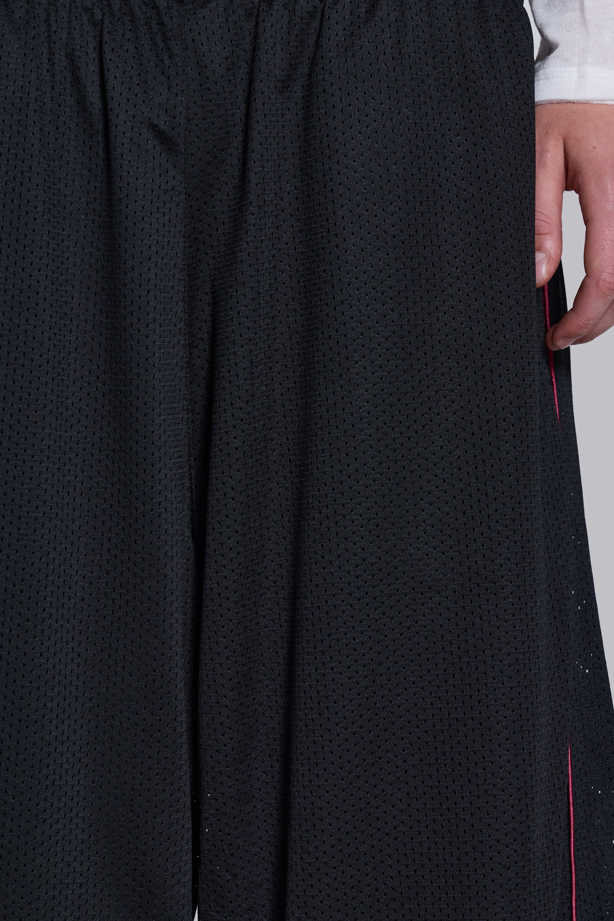 Black Mesh Vapor Tracksuit Bottoms - Image 7