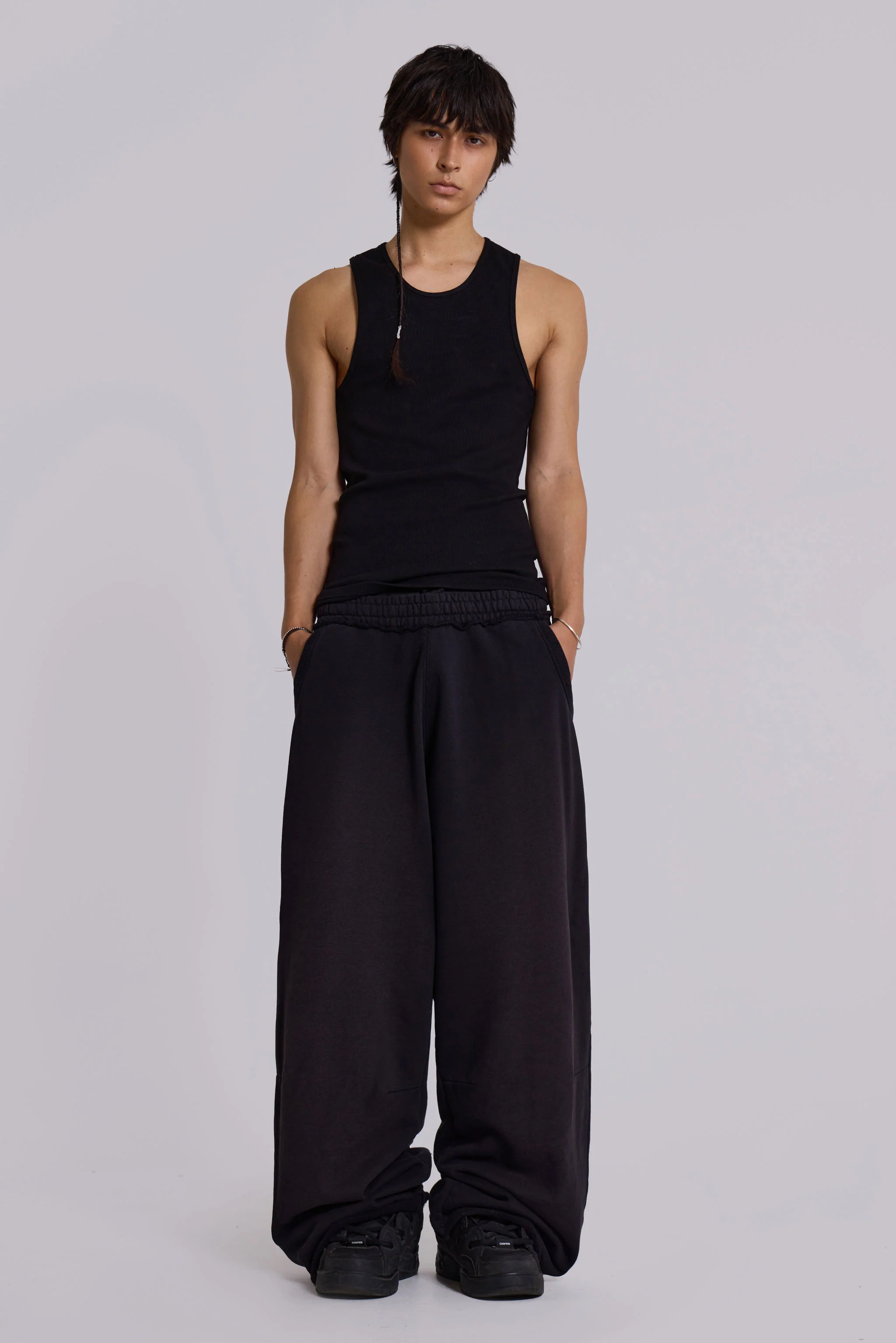Black Baggy Monster Joggers - Image 3