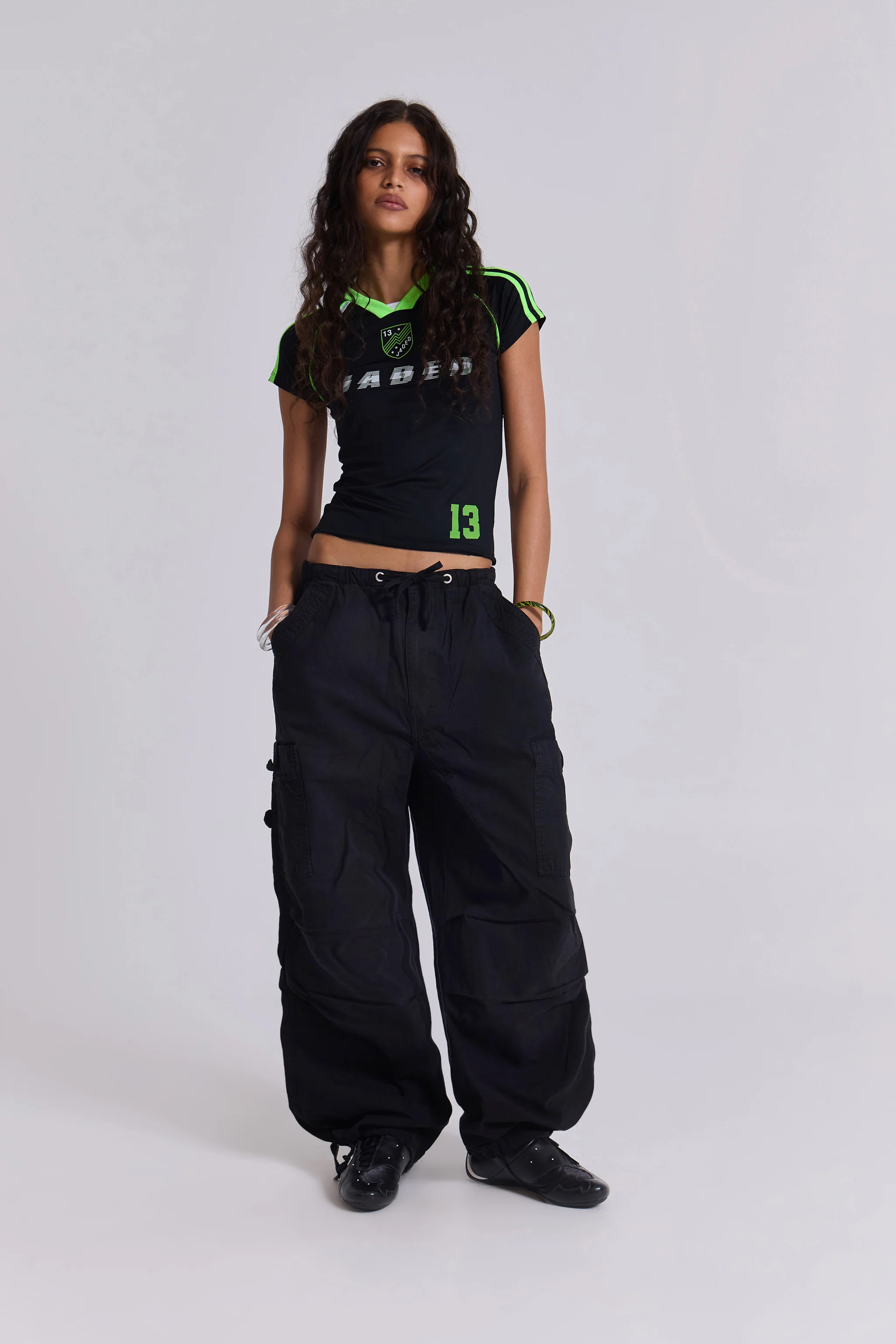 Black Parachute Cargo Pants - Image 3