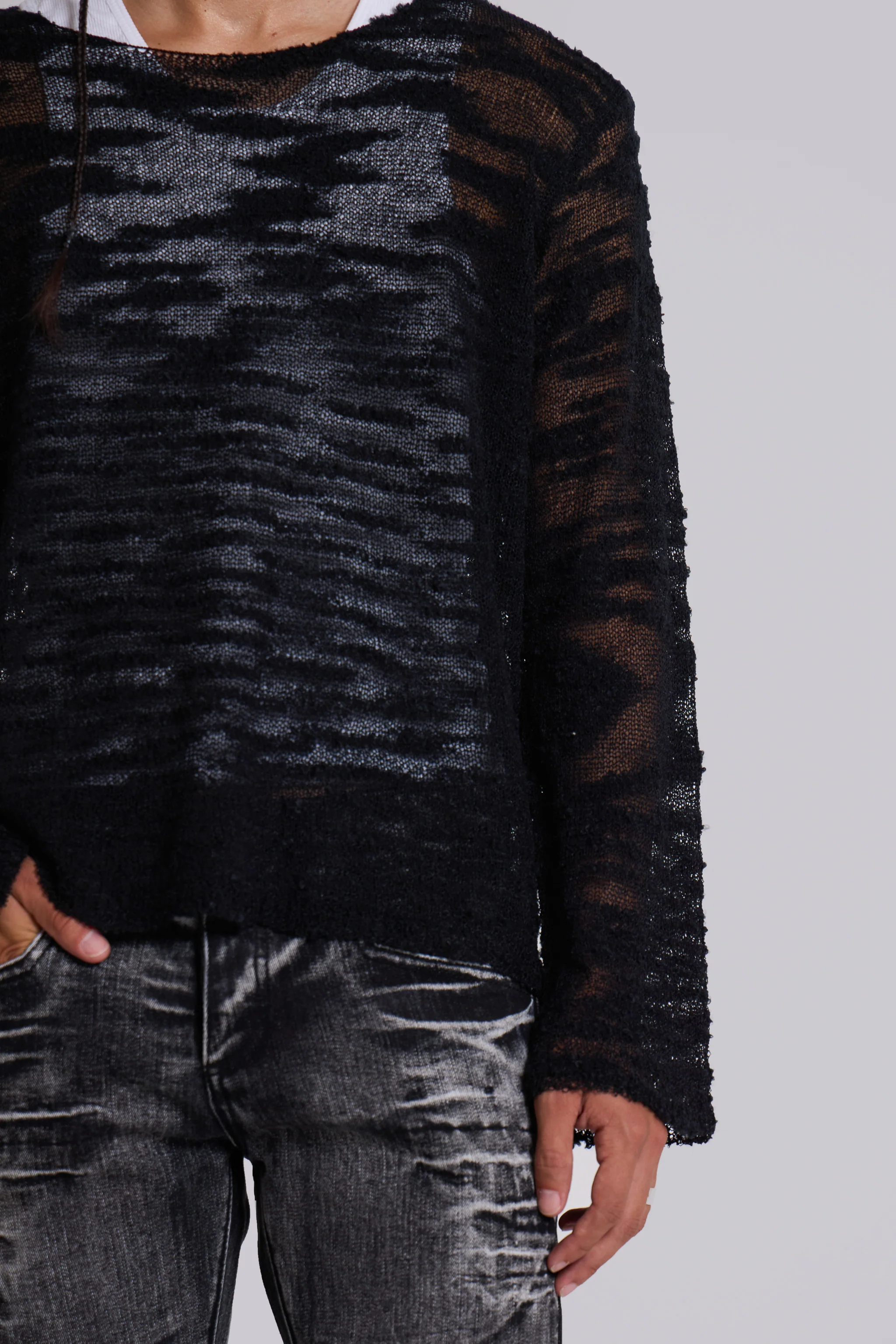 Black Stray Knit - Image 6