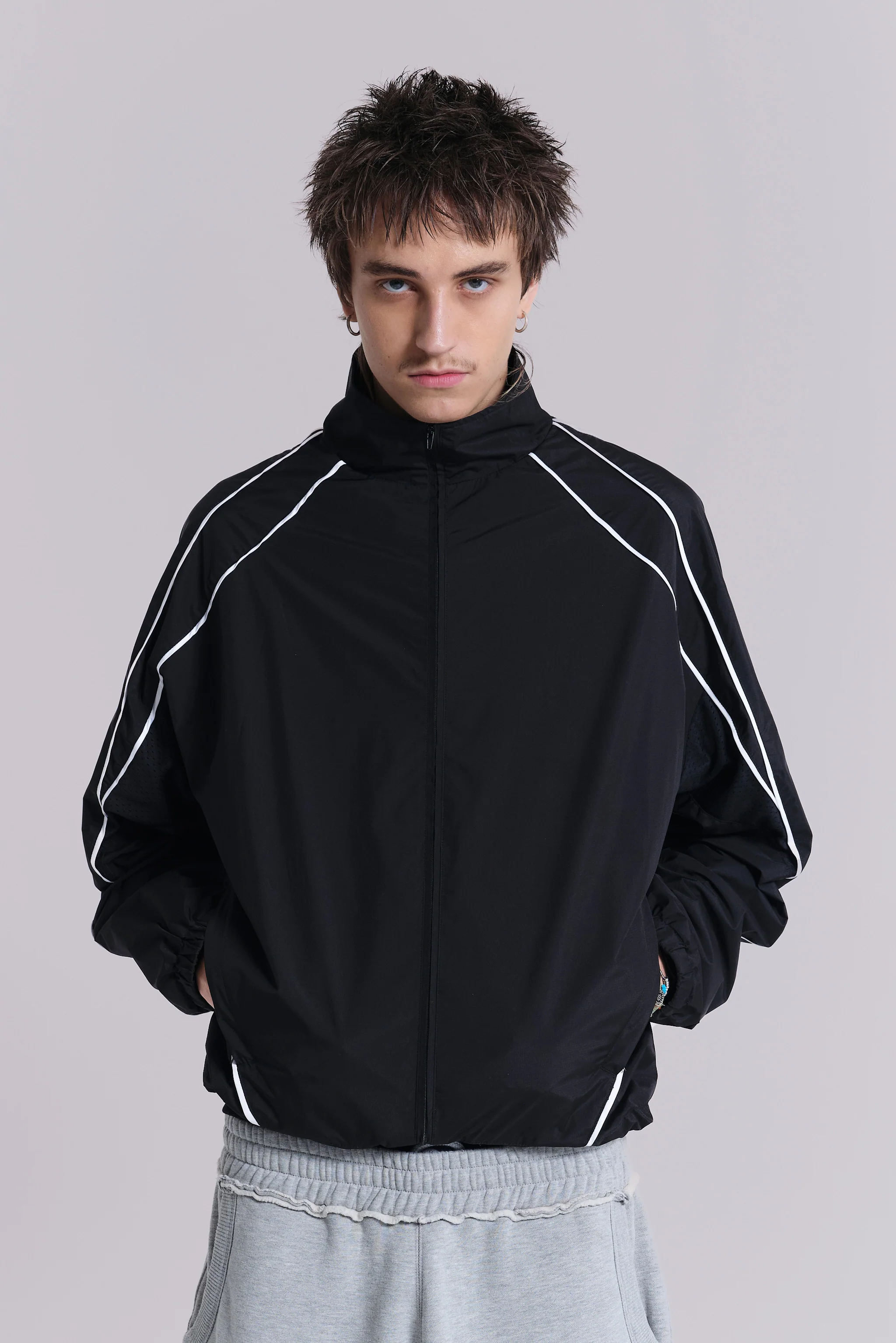 Black Vapor Tracksuit Top - Image 3