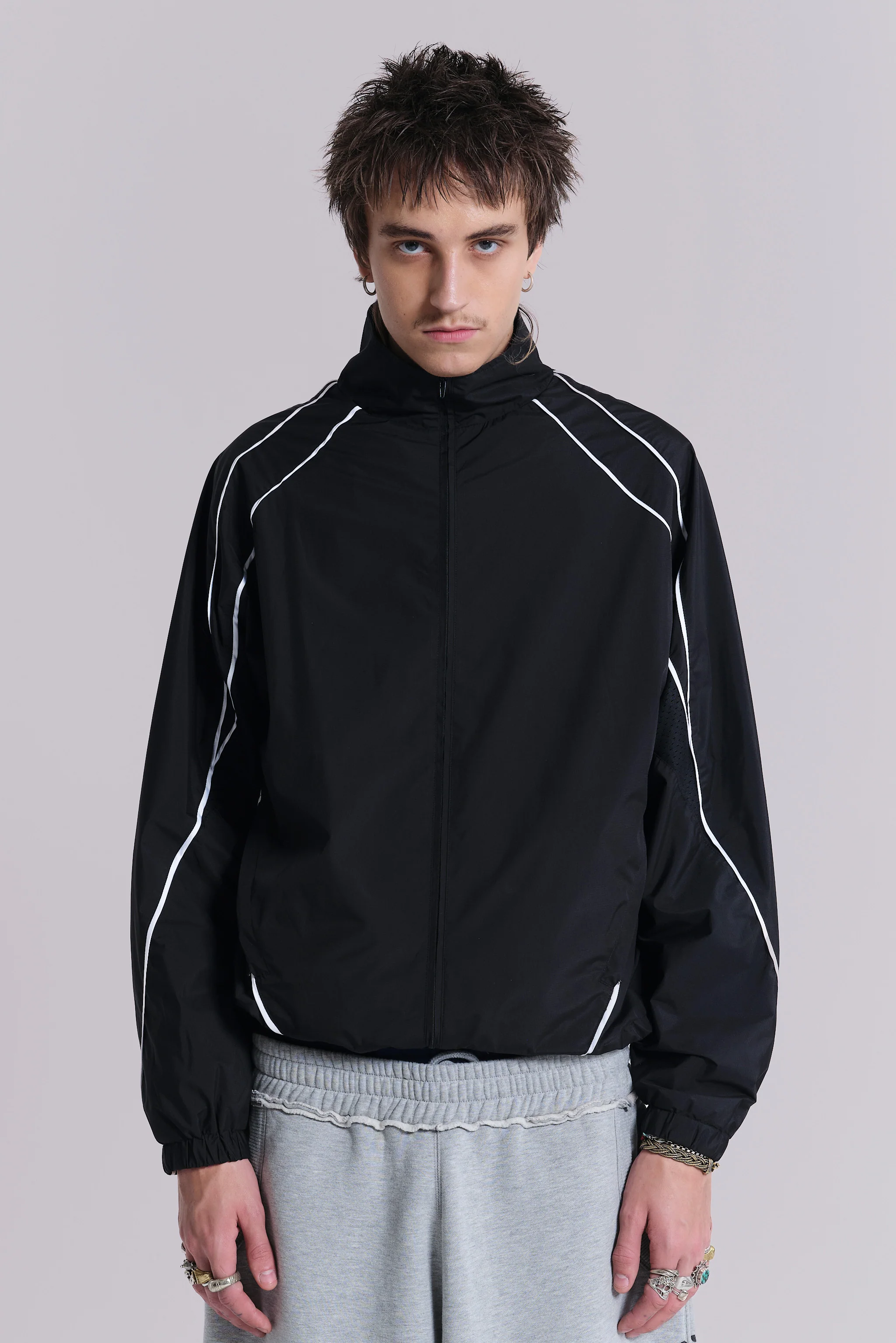 Black Vapor Tracksuit Top - Image 5