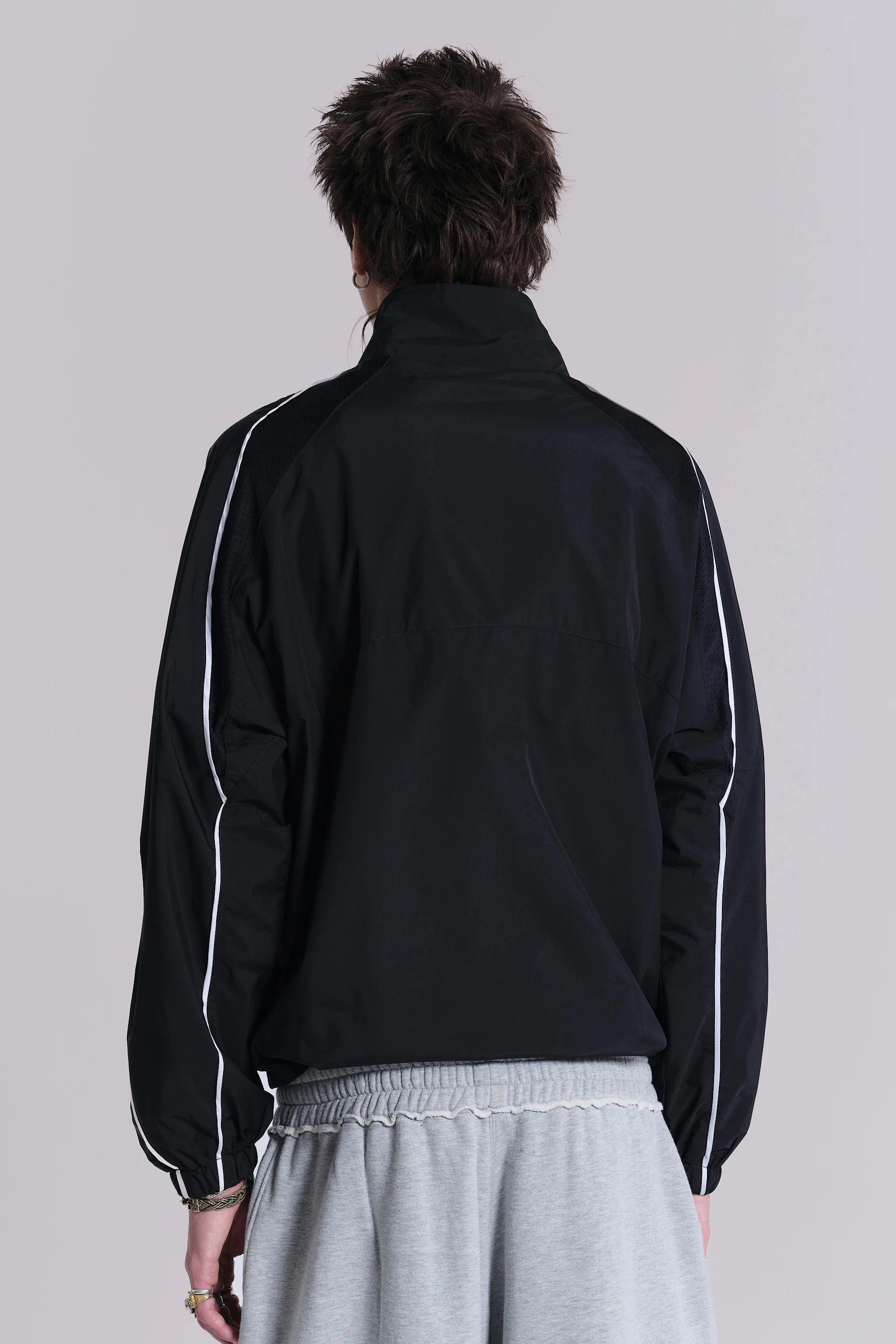 Black Vapor Tracksuit Top - Image 9