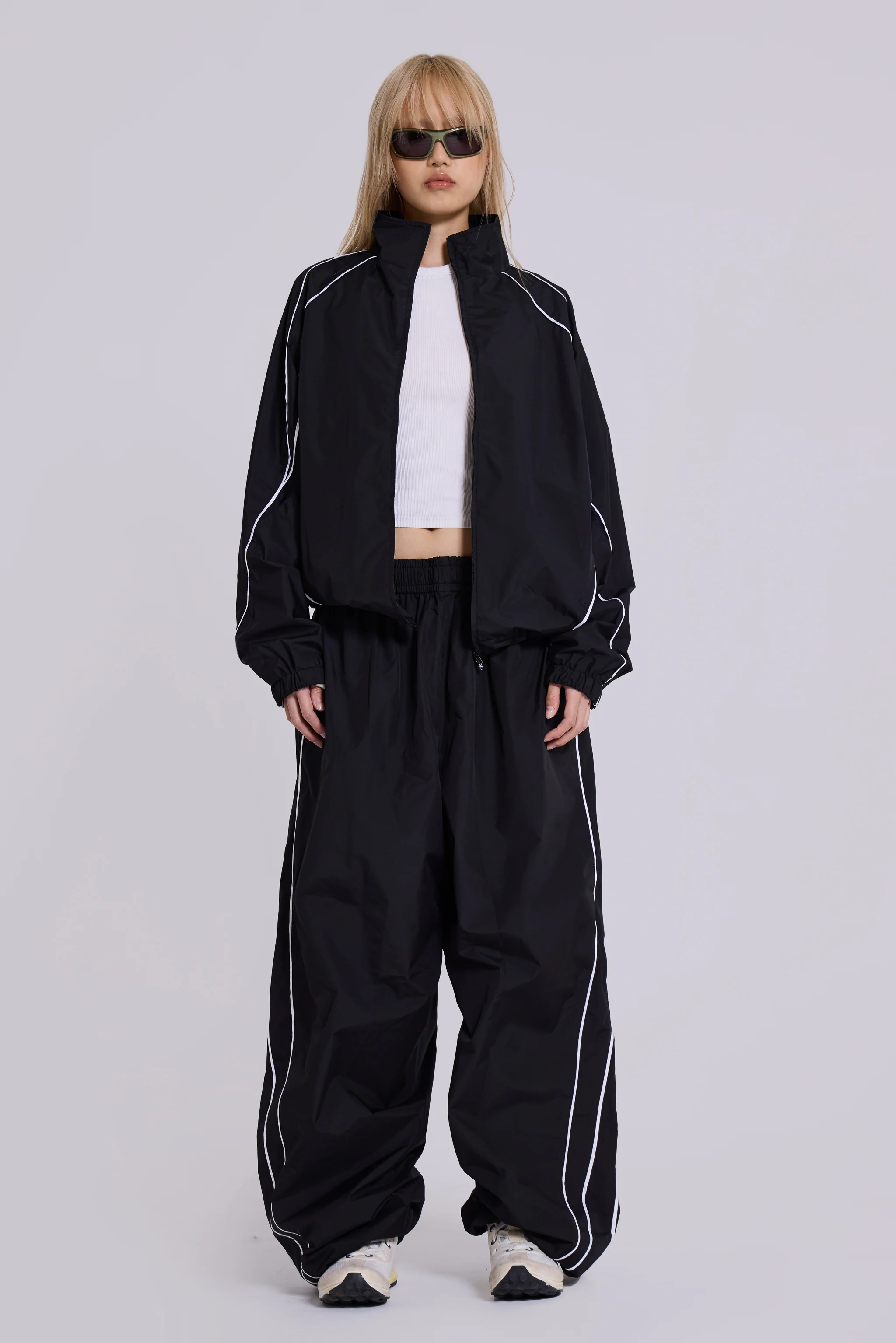 Black Vapor Tracksuit Top - Image 6
