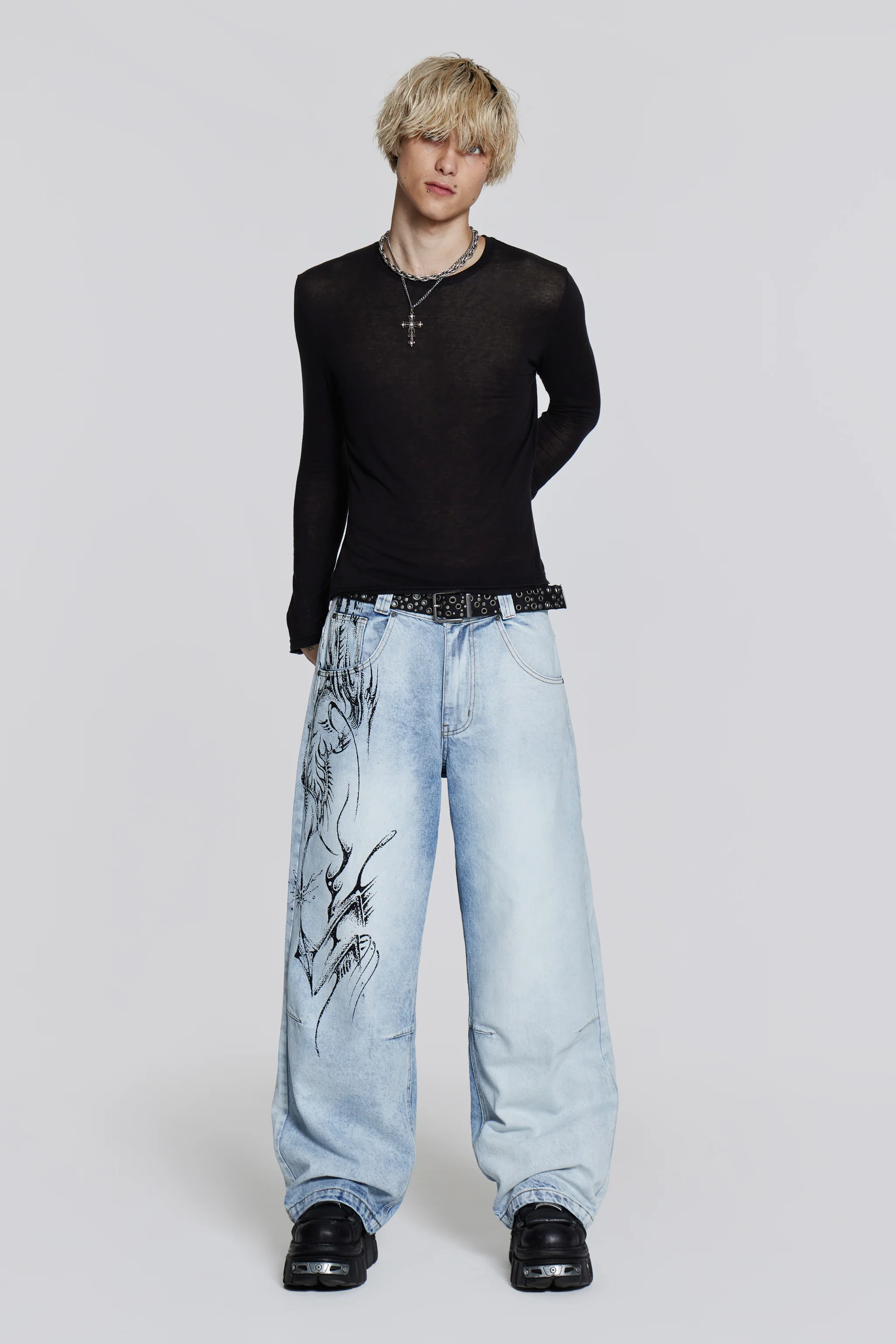 Blue Decal Colossus Jeans - Image 3