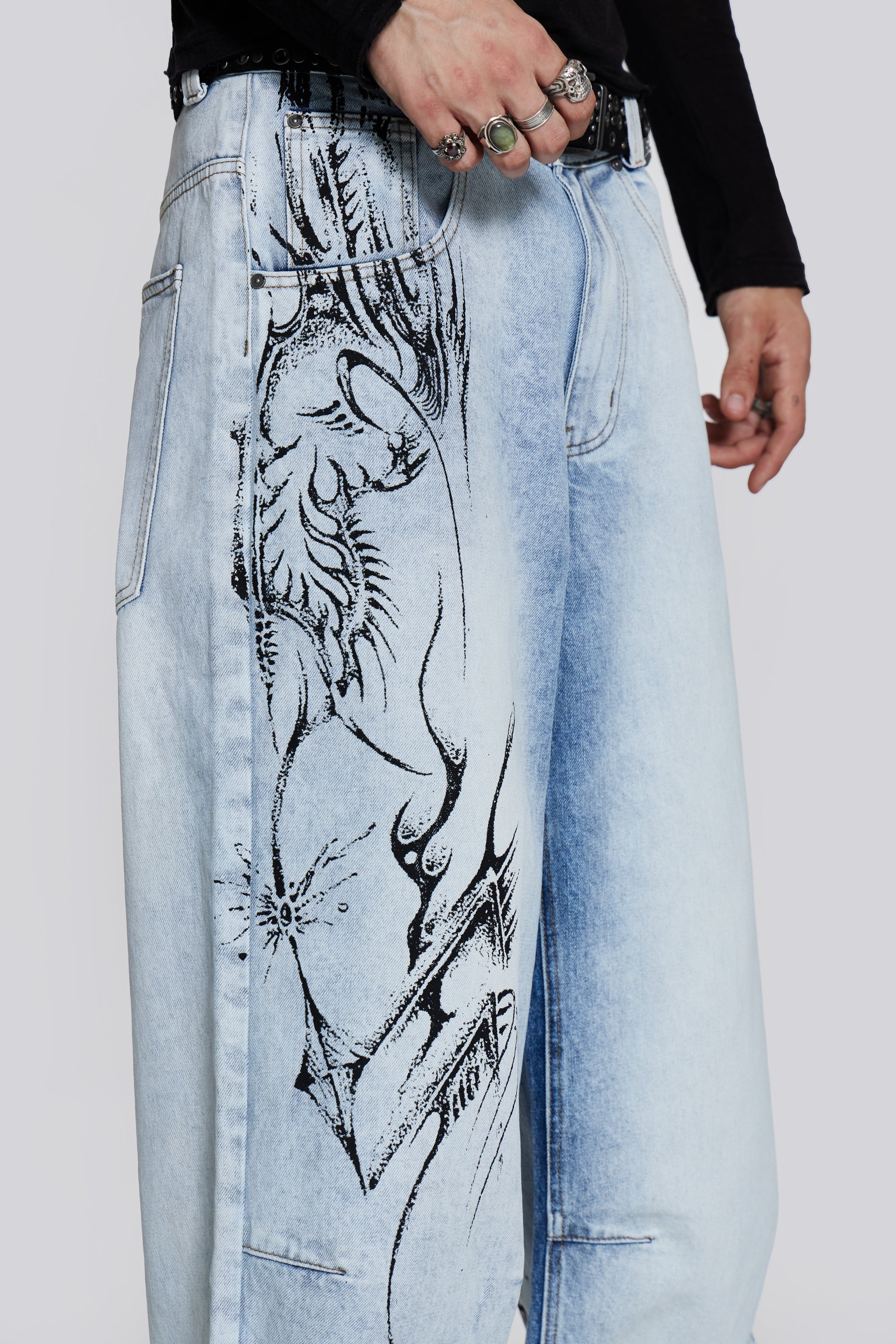 Blue Decal Colossus Jeans - Image 5
