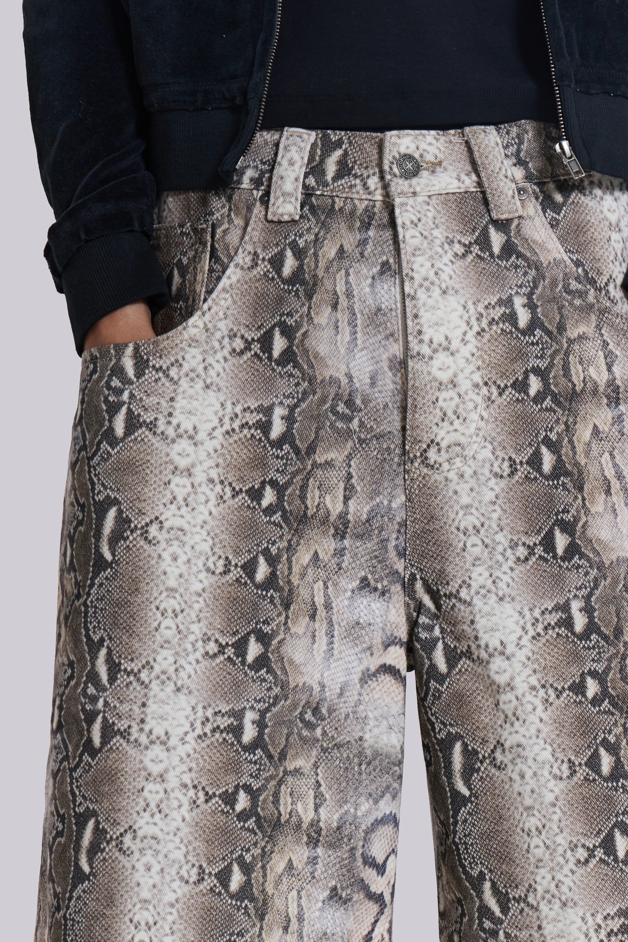 Boa Snake Print Colossus Jorts - Image 4