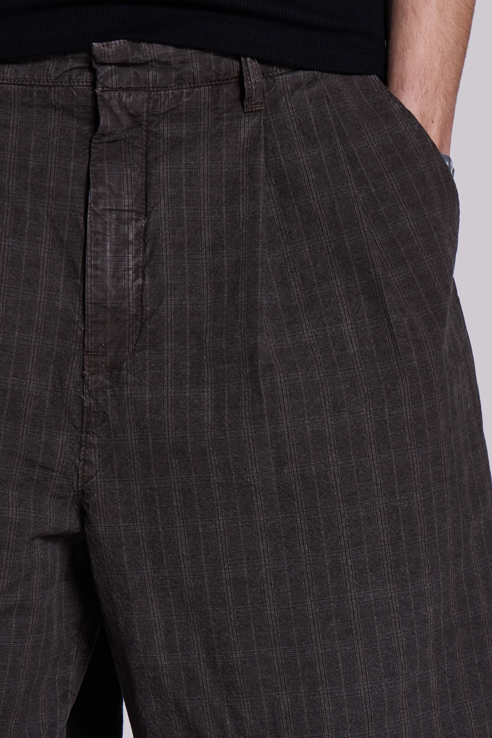 Brown Check Jumbo Jorts - Image 6