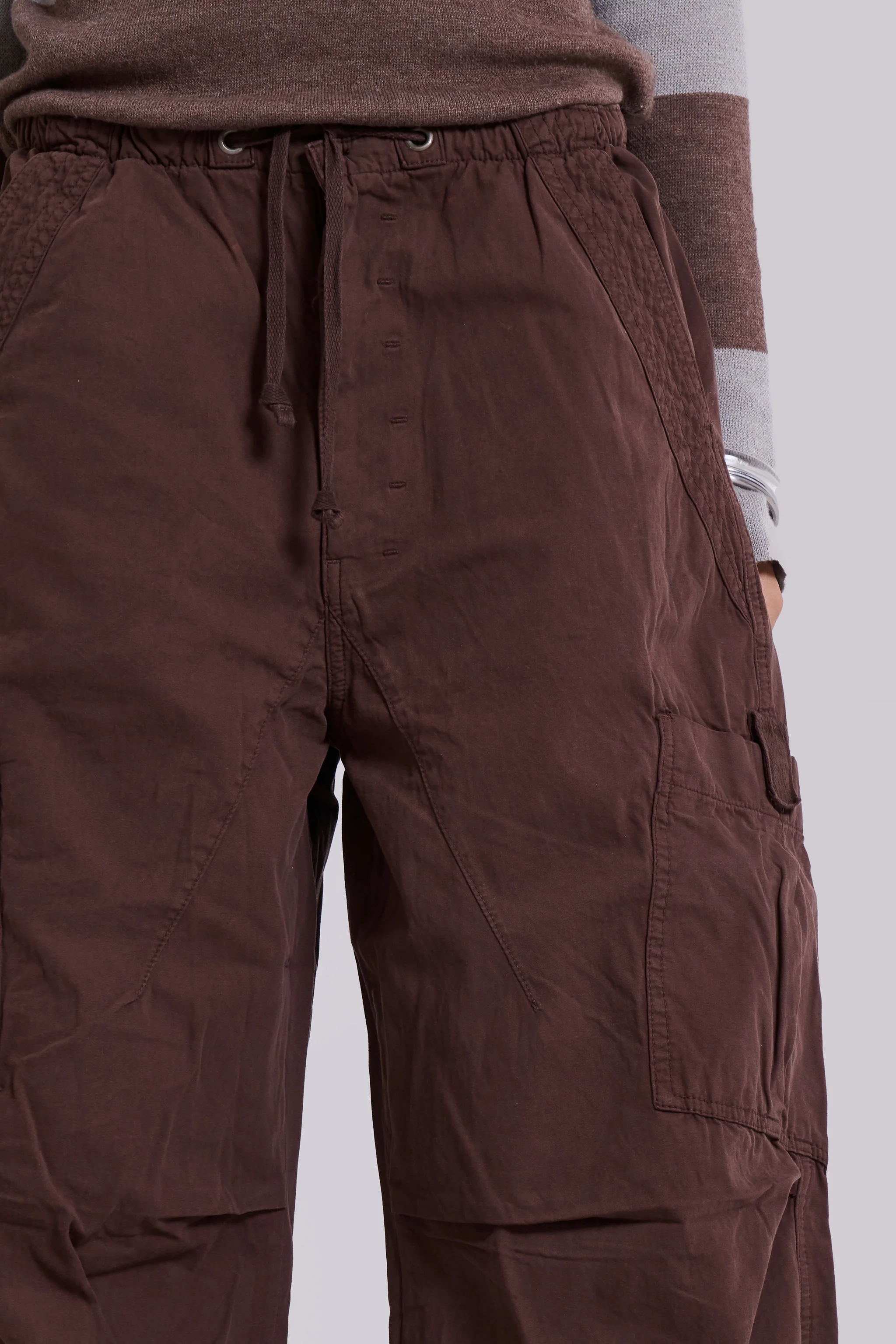 Brown Parachute Cargo Pants - Image 6