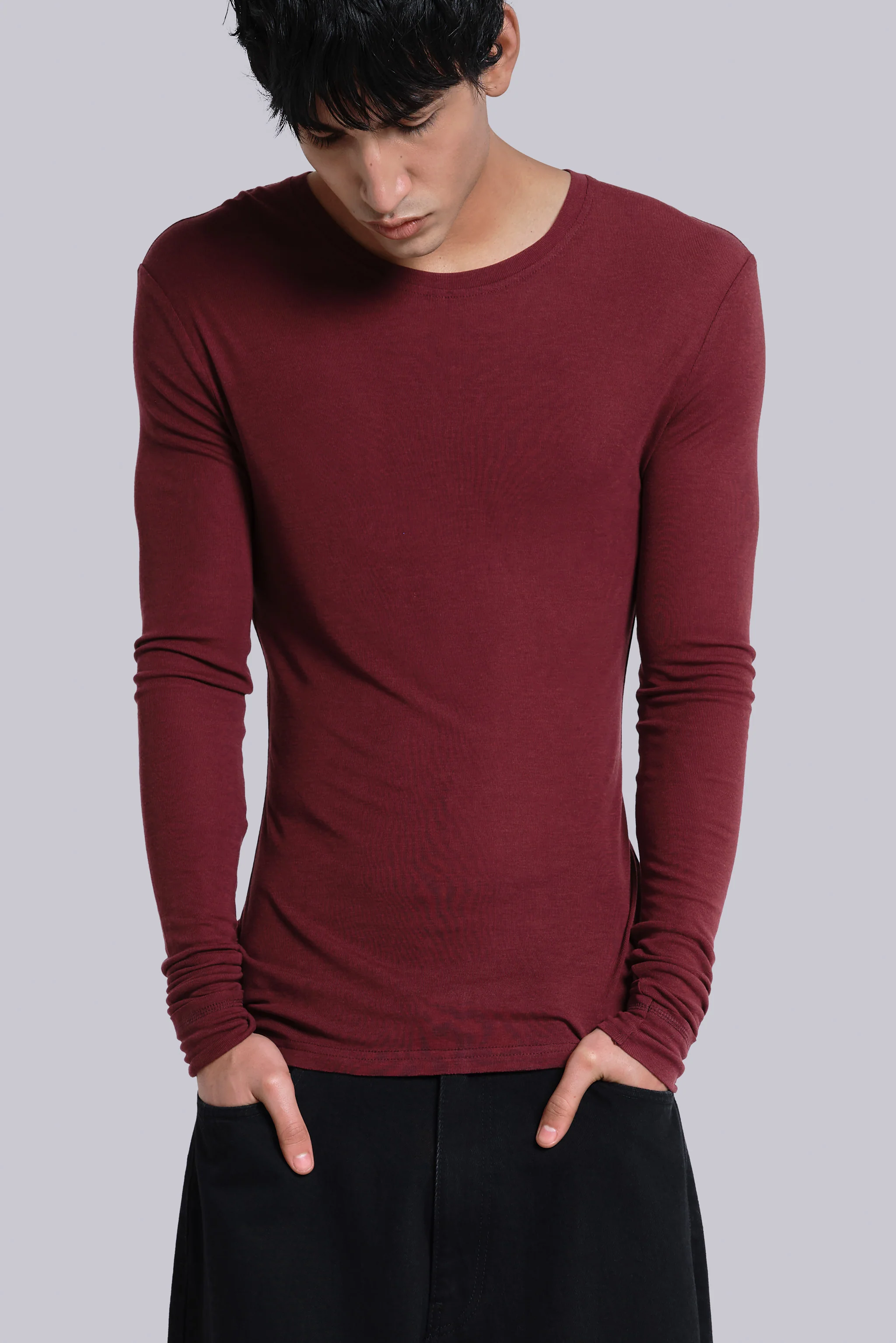 Burgundy Haze Long Sleeve Top - Image 3