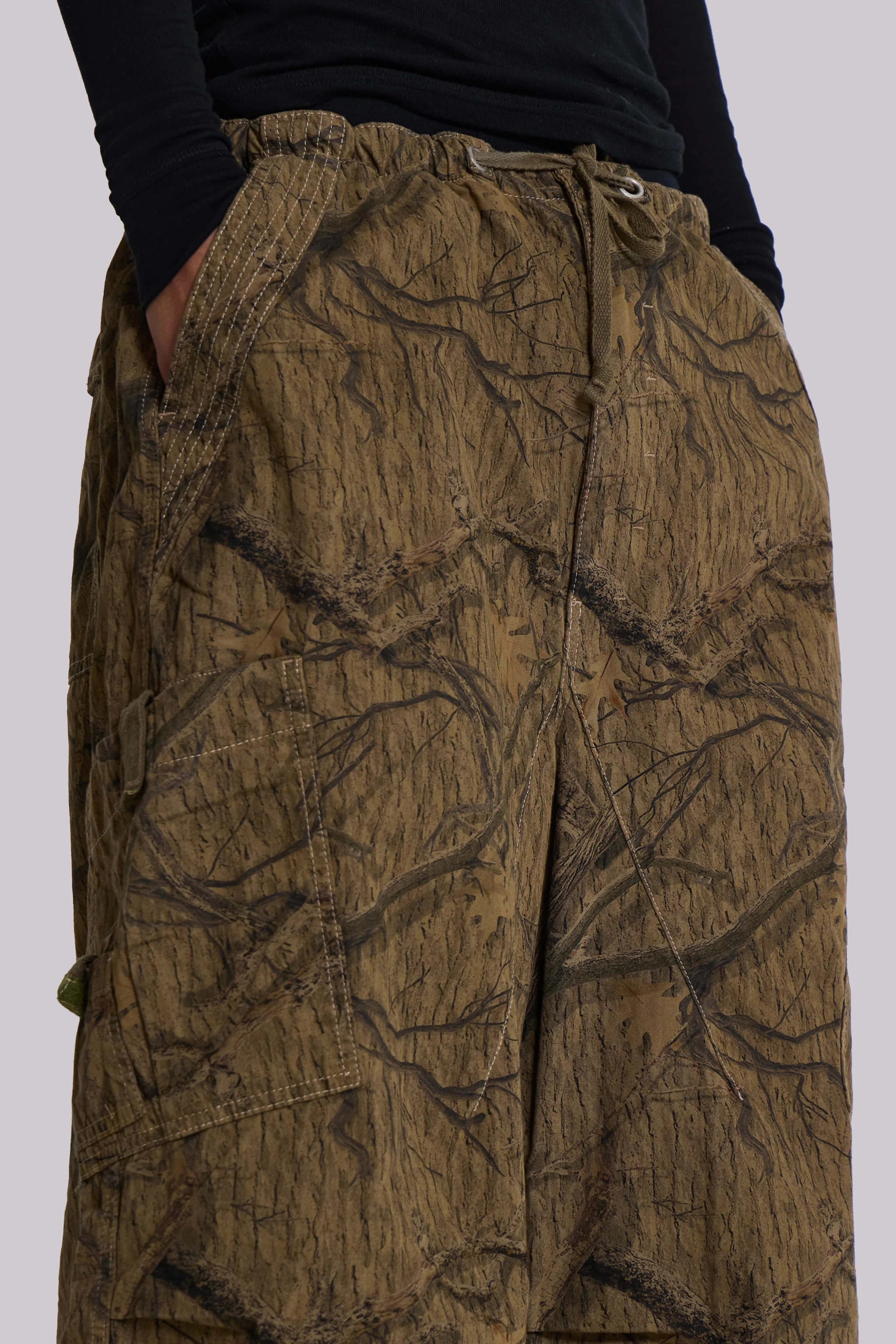 Forest Camo Parachute Pants - Image 4