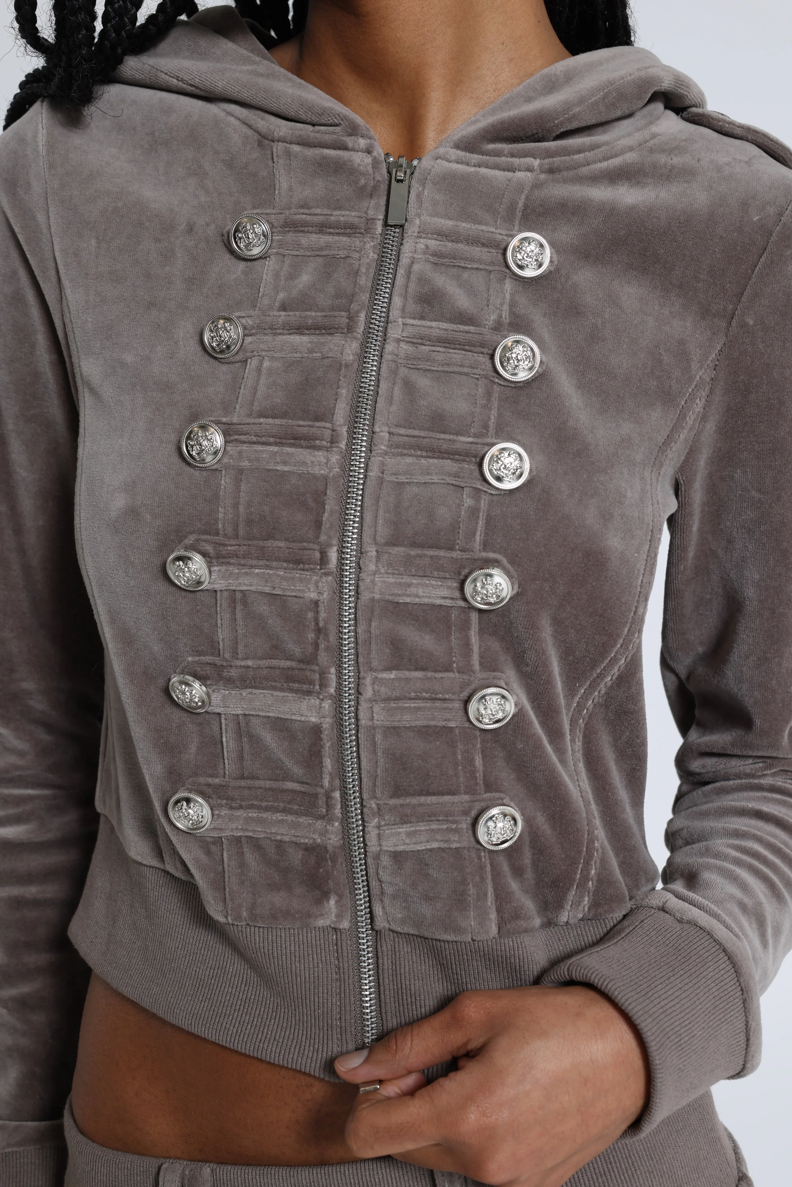 Cavalier Military Velour Hoodie - Image 5