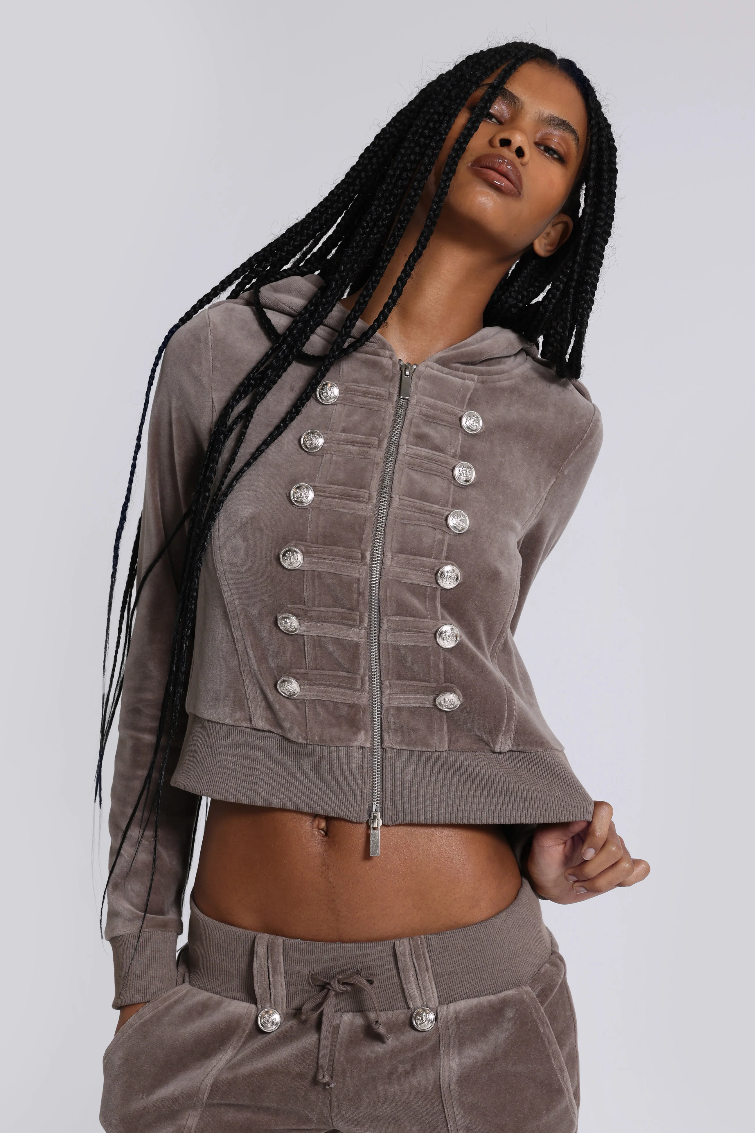 Cavalier Military Velour Hoodie - Image 6