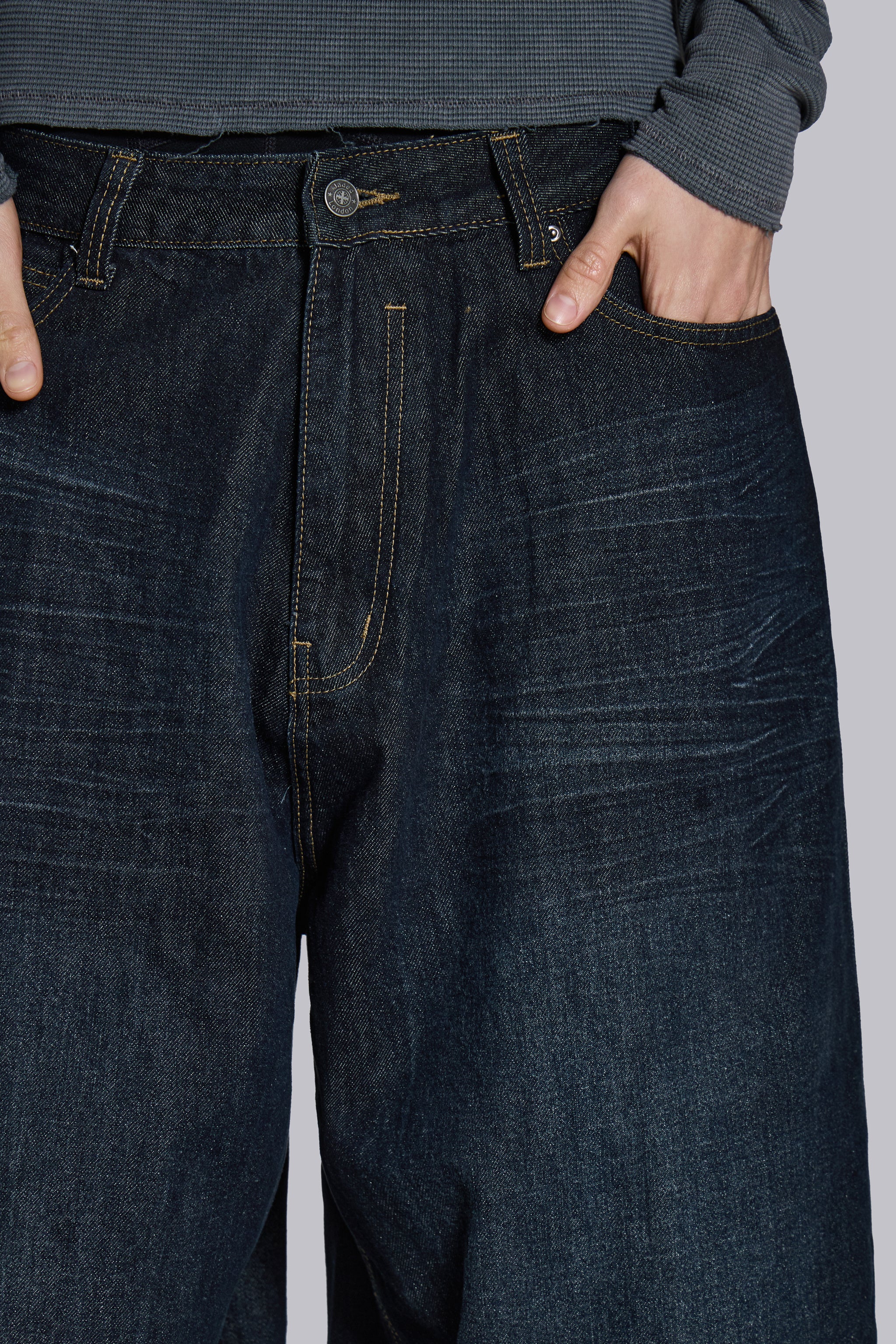 Creased Indigo XL Colossus Jeans - Image 6