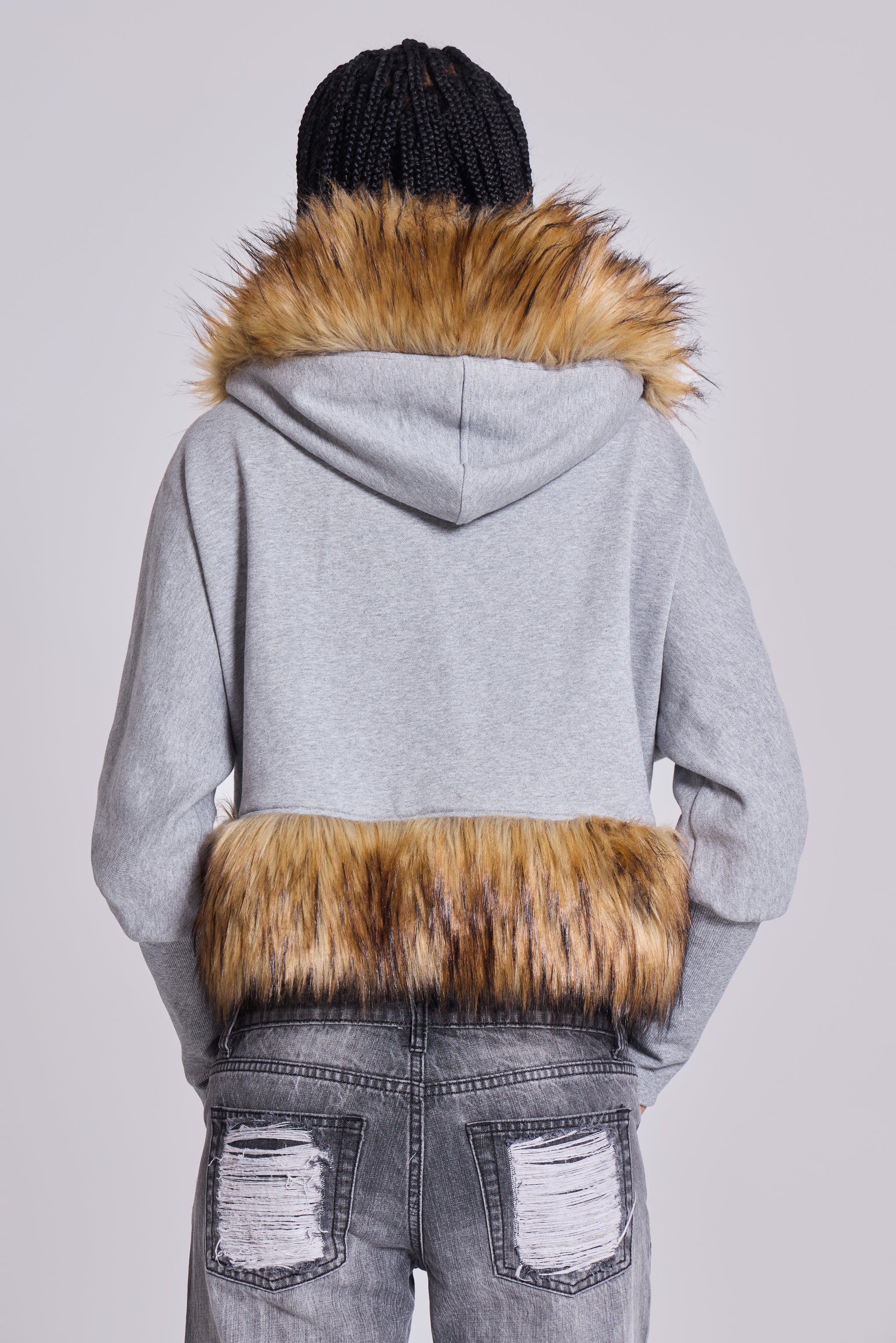 Deda Fur Trim Hoodie - Image 3