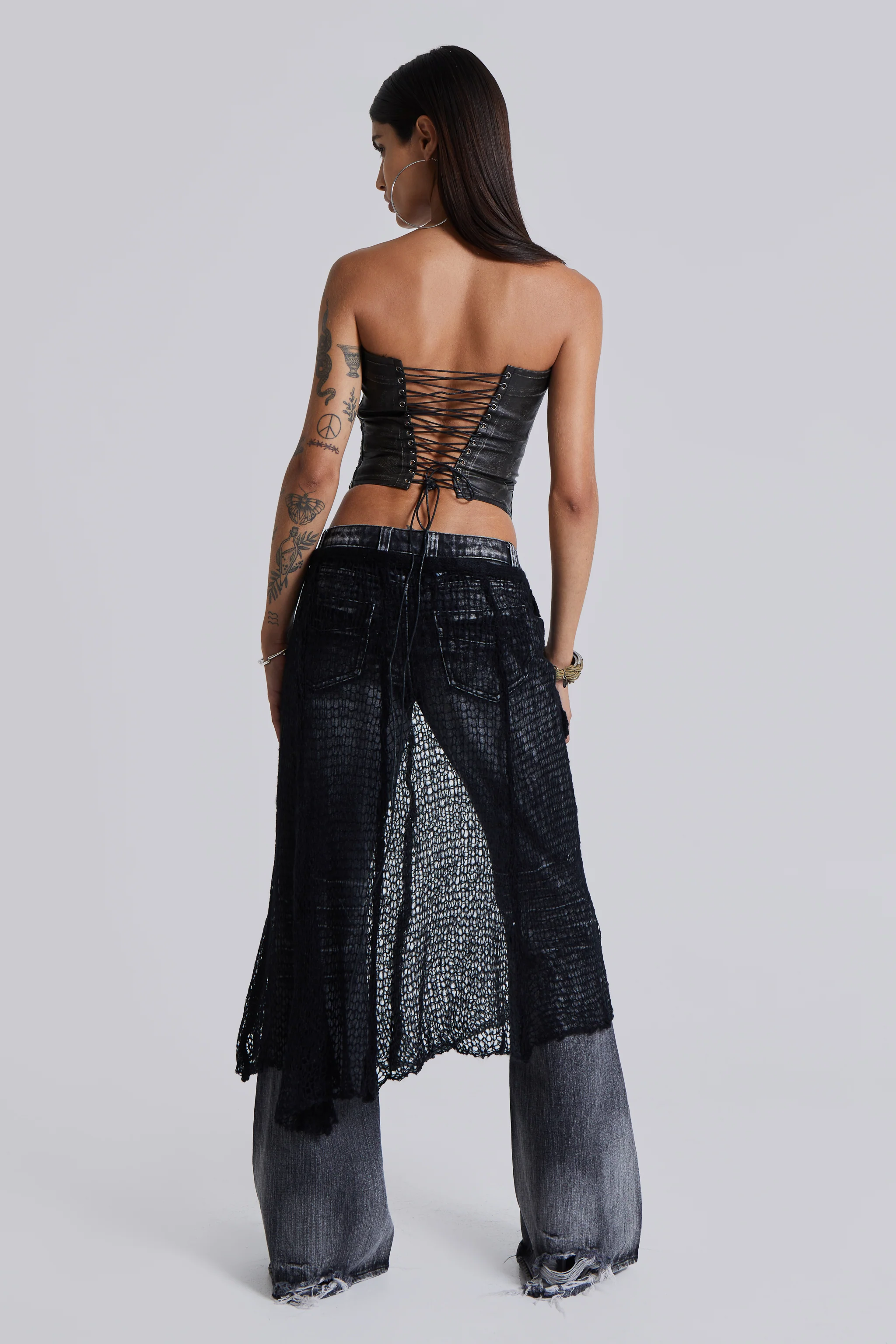 Ash Faux Leather Corset - Image 6