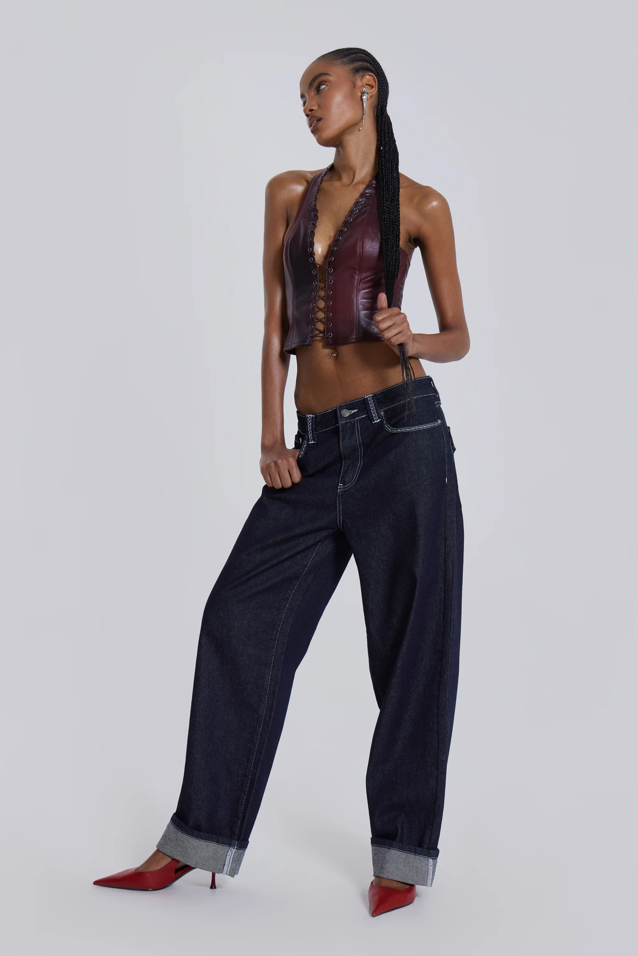 Sonic Embroidered Baggy Jeans - Image 14