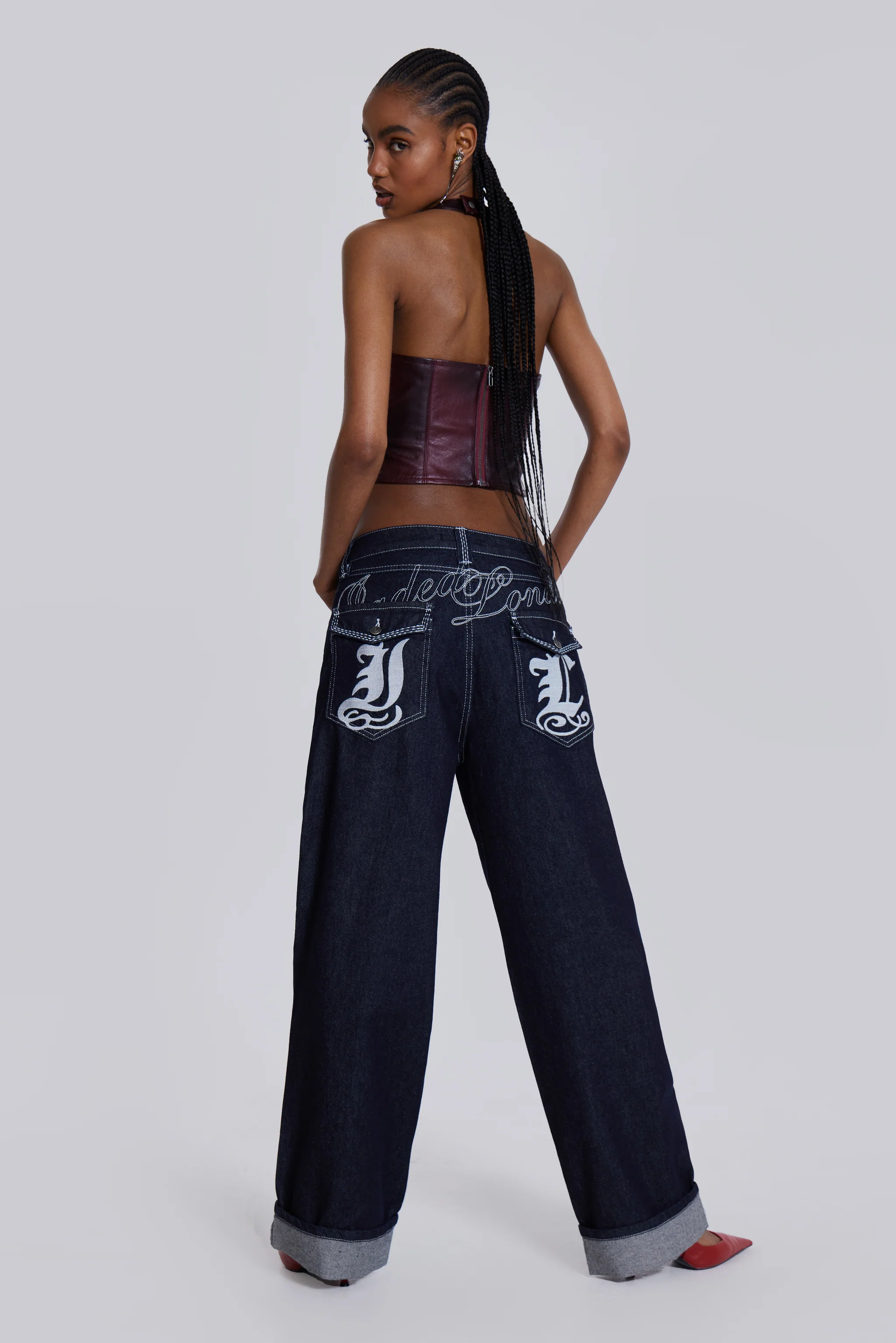 Sonic Embroidered Baggy Jeans - Image 16