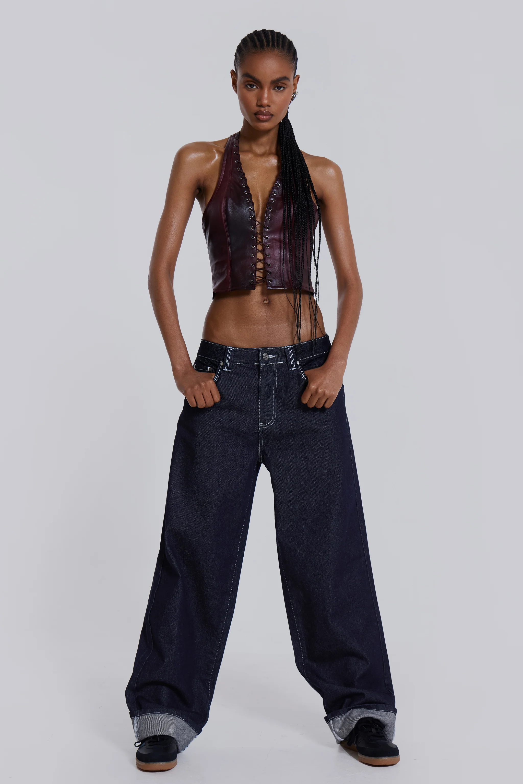 Sonic Embroidered Baggy Jeans - Image 8