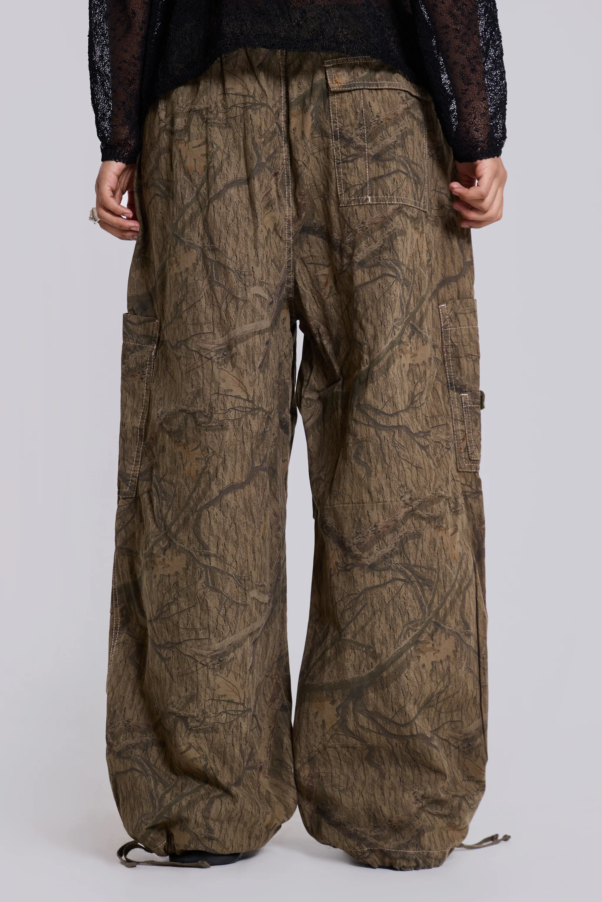 Forest Camo Parachute Pants - Image 3