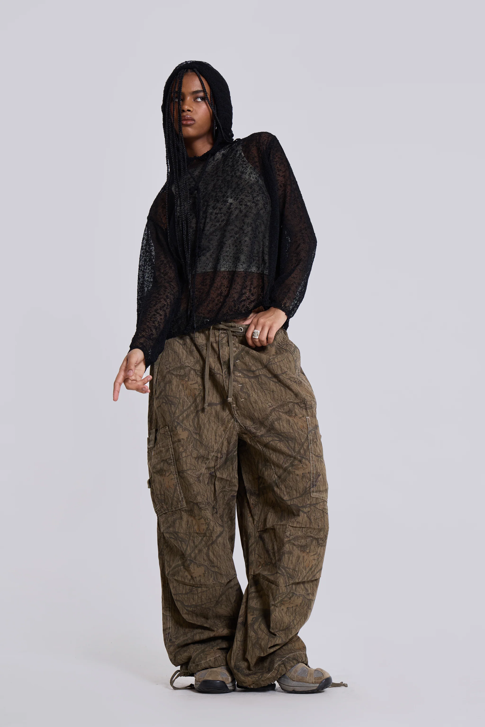 Forest Camo Parachute Pants - Image 4