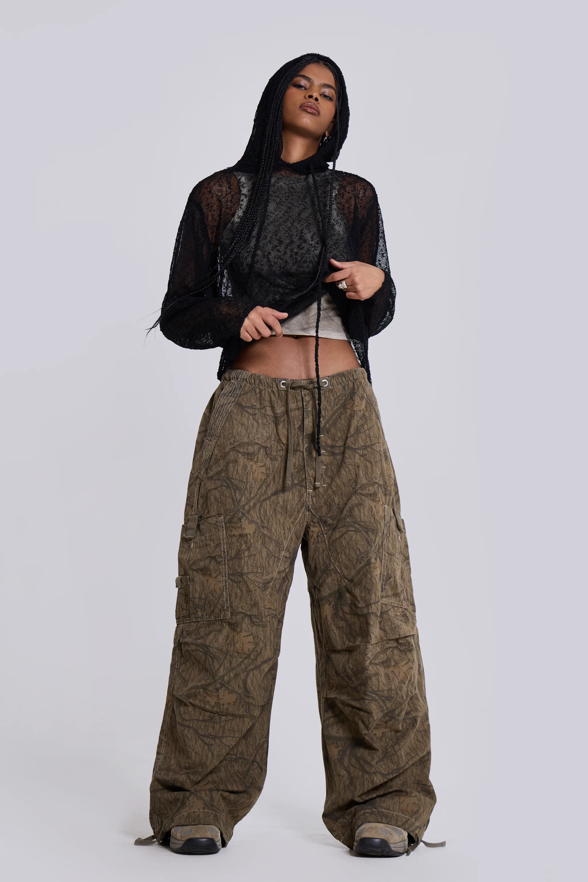 Forest Camo Parachute Pants - Image 5