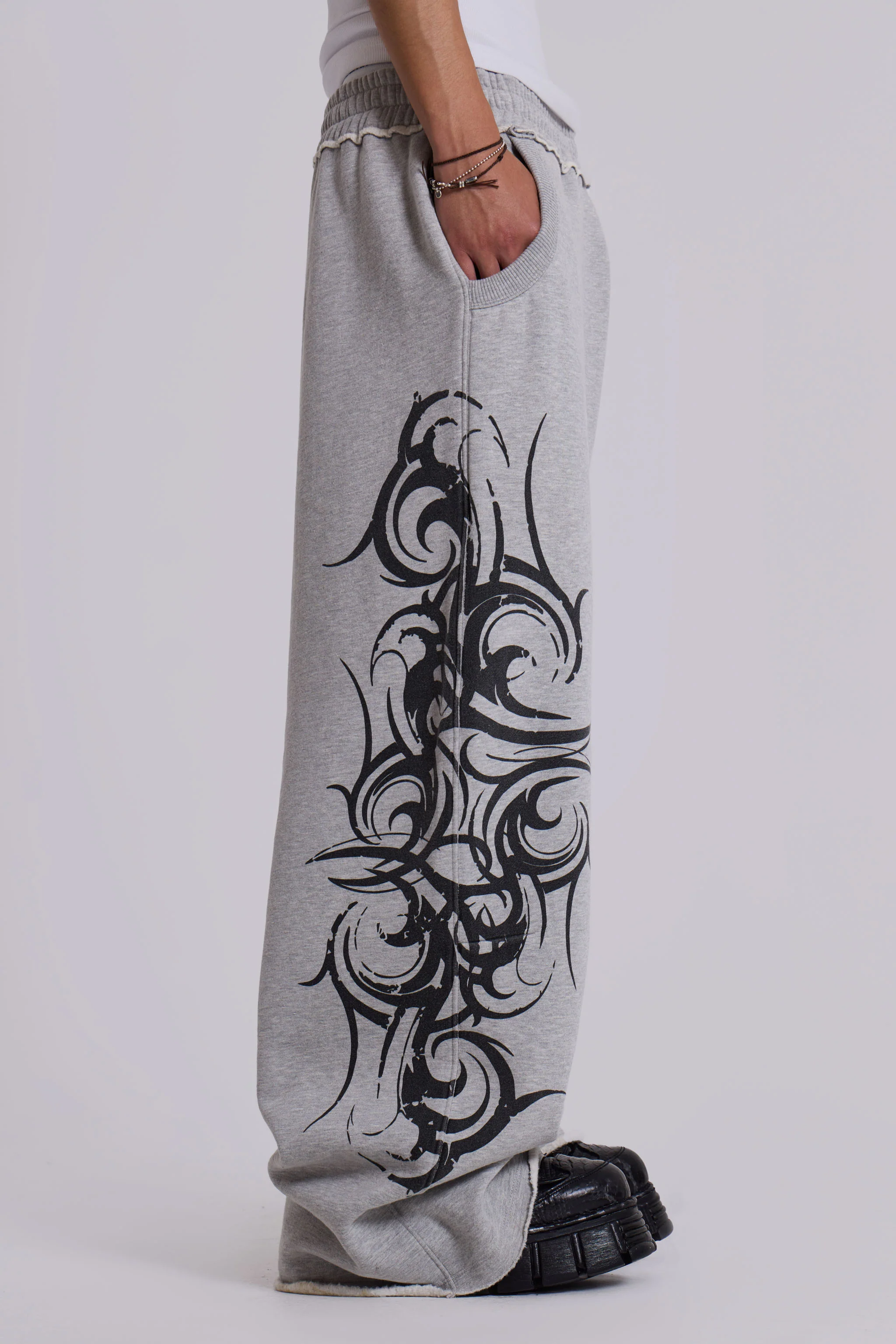 Grey Baggy Blade Joggers - Image 3