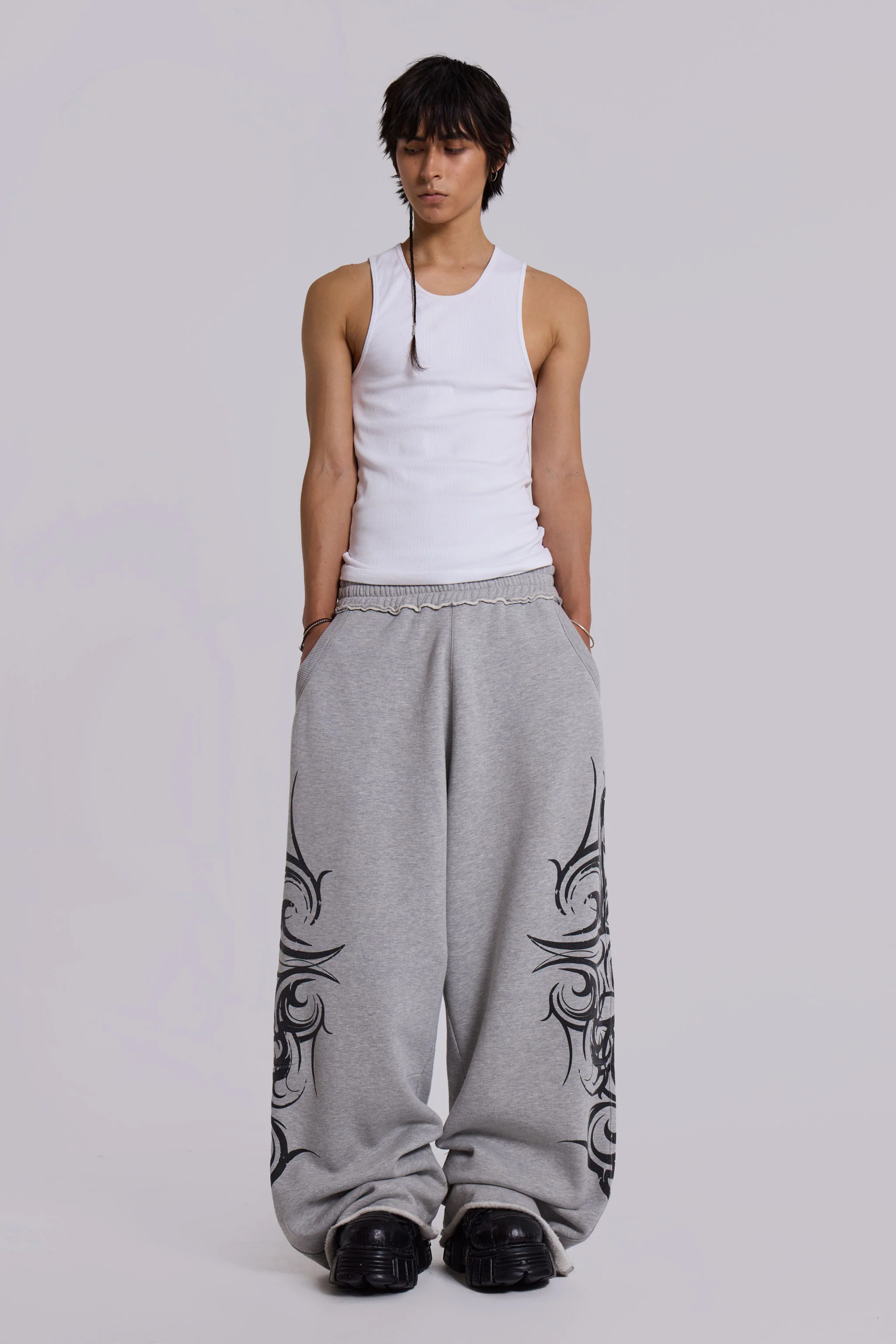 Grey Baggy Blade Joggers - Image 4