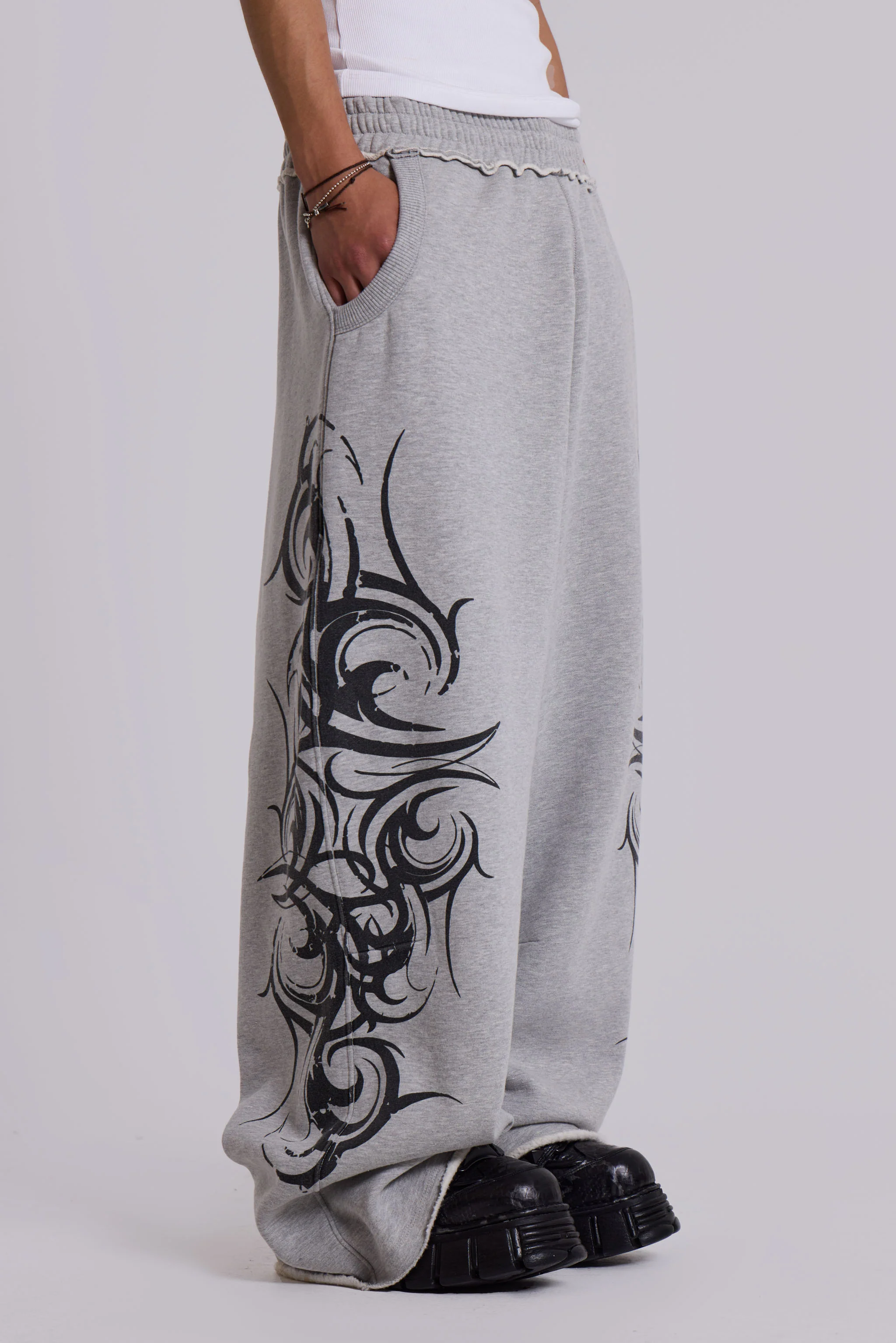 Grey Baggy Blade Joggers - Image 8