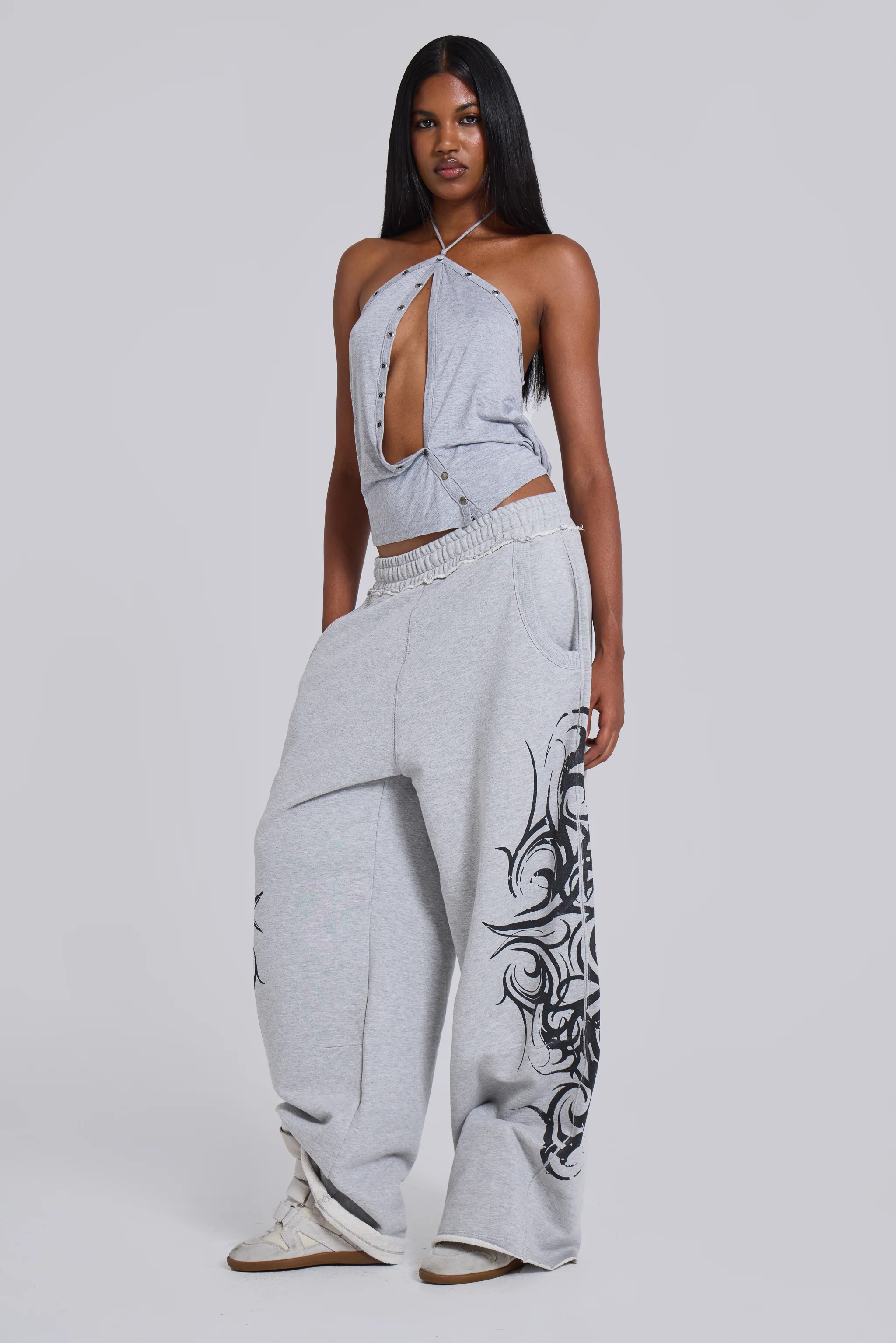 Grey Baggy Blade Joggers - Image 3