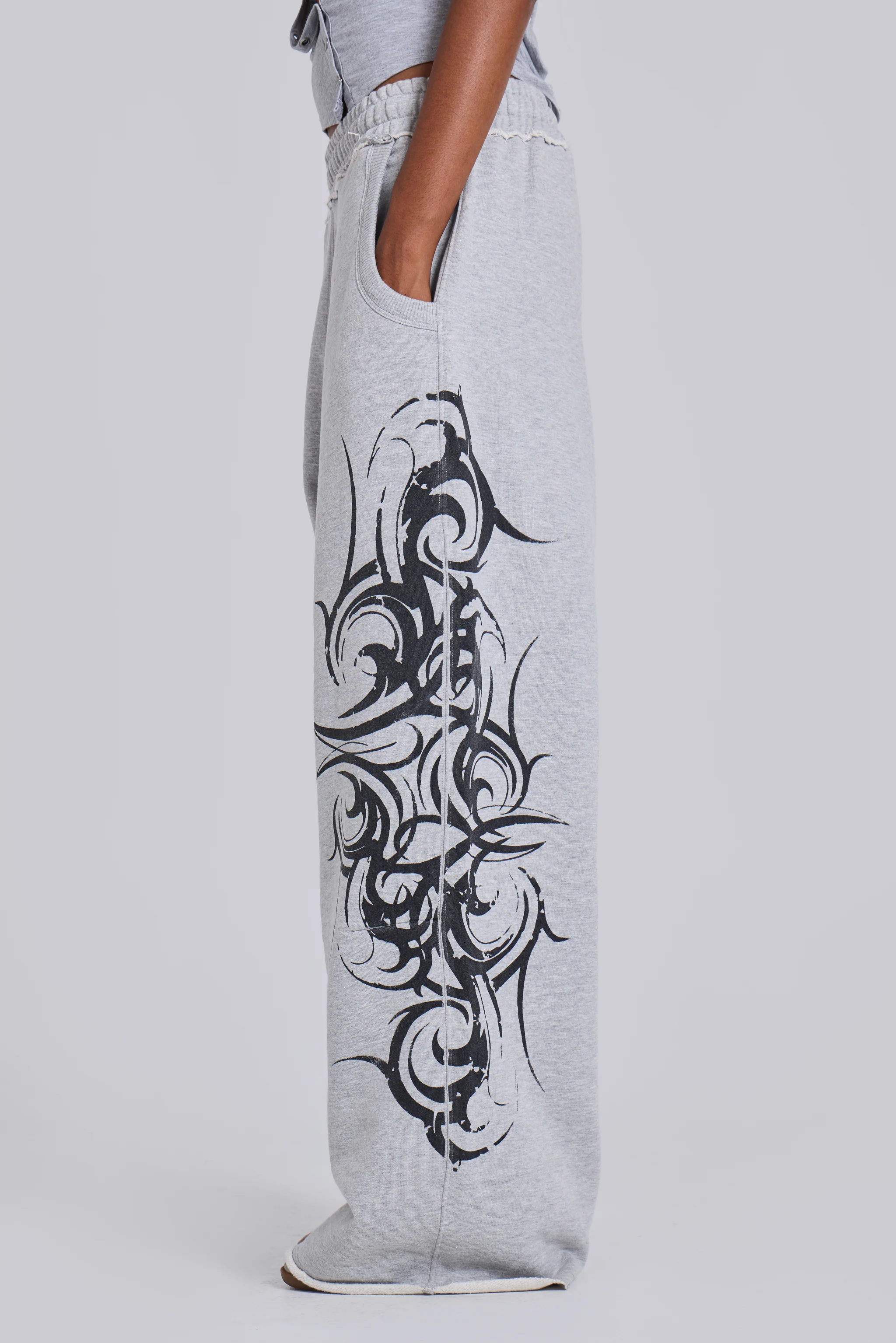 Grey Baggy Blade Joggers - Image 5