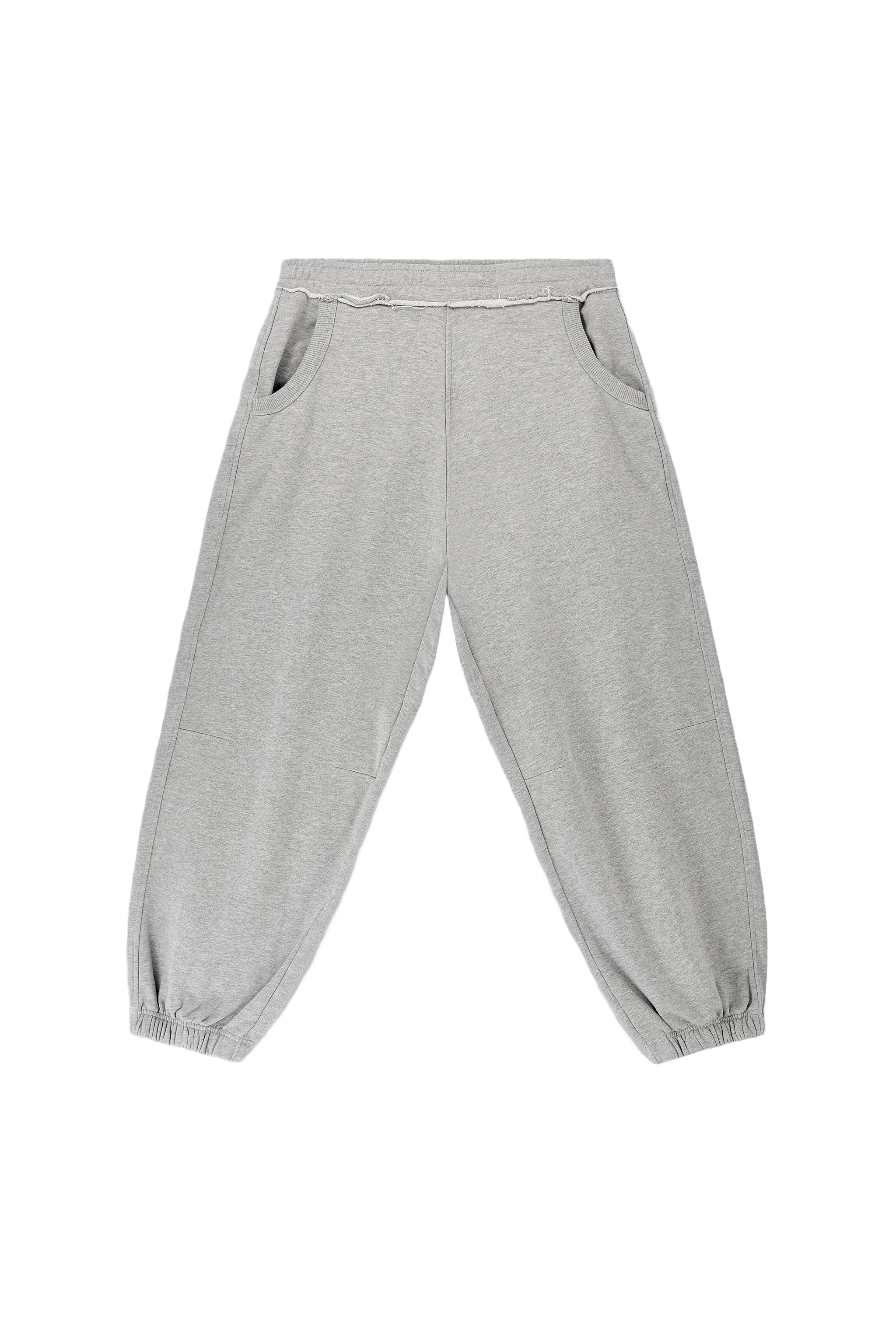Grey Marl Cuffed Baggy Monster Joggers - Image 6