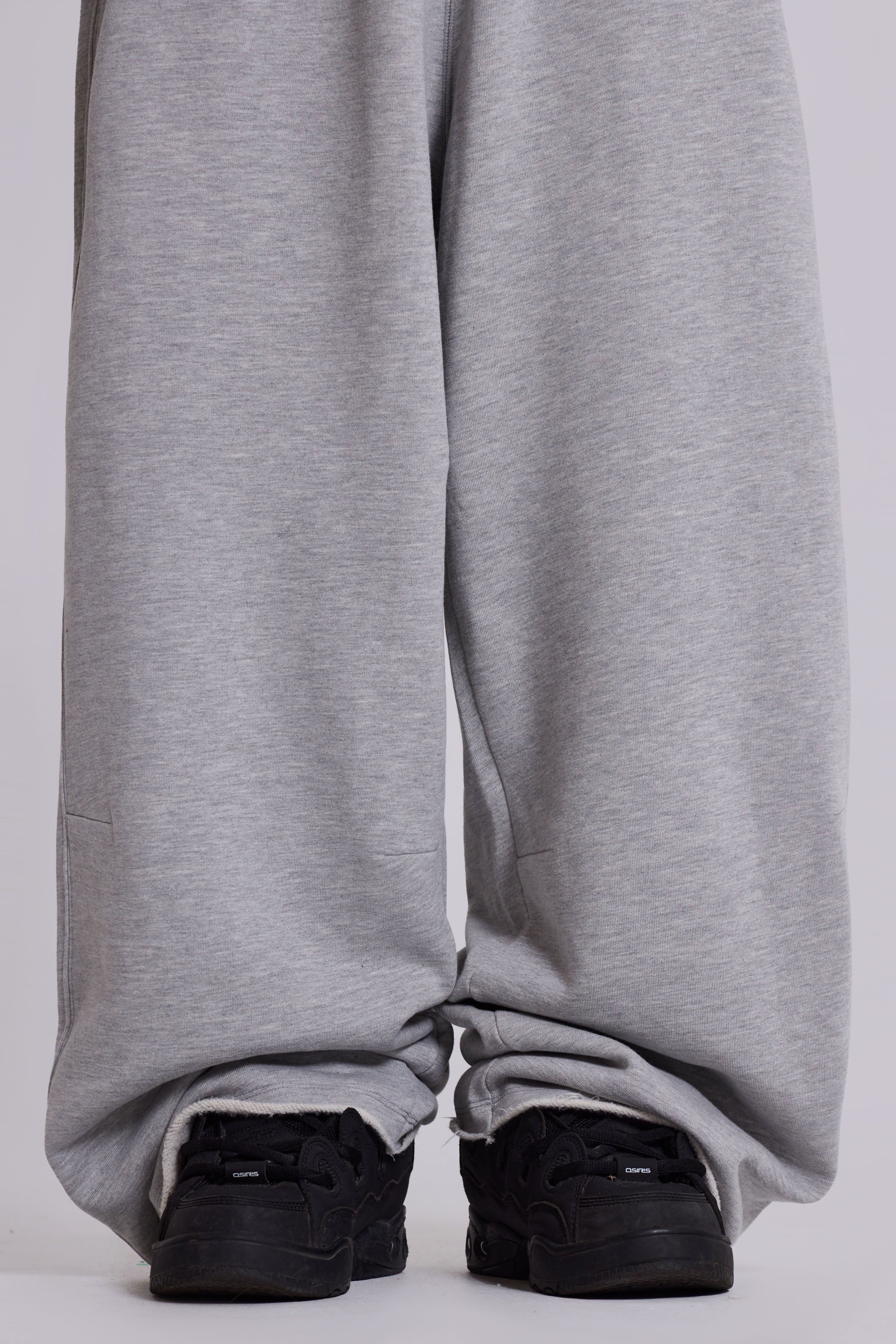 Grey Marl Baggy Monster Joggers - Image 5