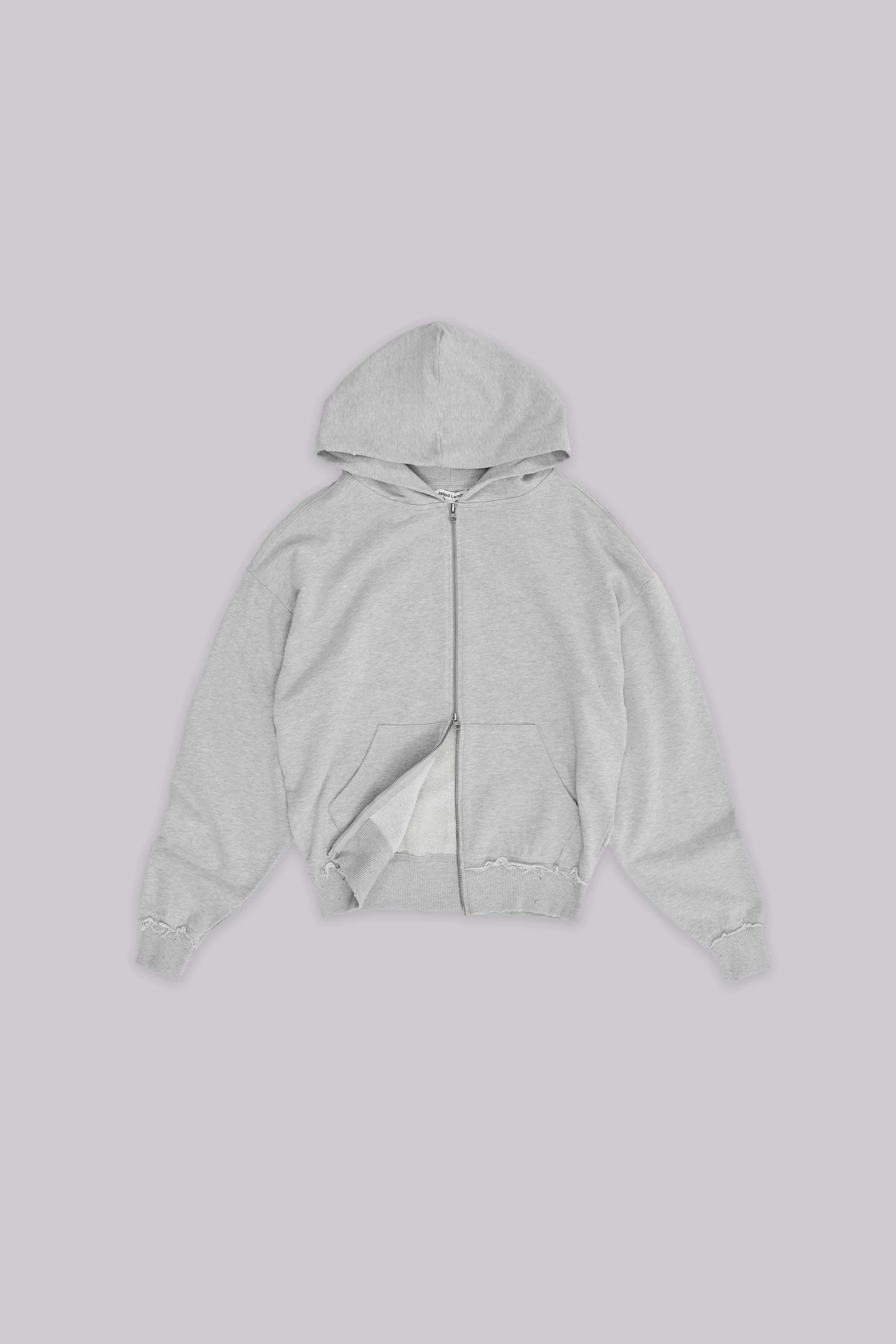 Grey Marl Oversized Monster Hoodie - Image 5