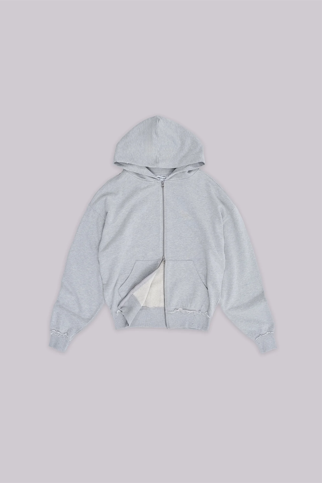 Grey Marl Oversized Monster Hoodie - Image 6