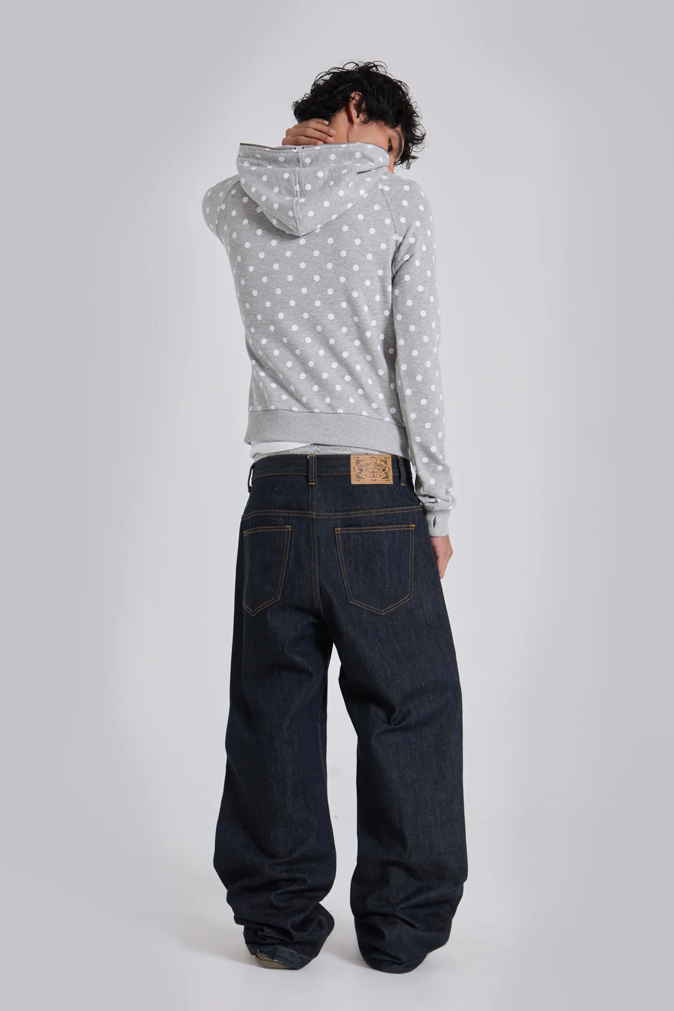 Grey Polkadot Hoodie - Image 10