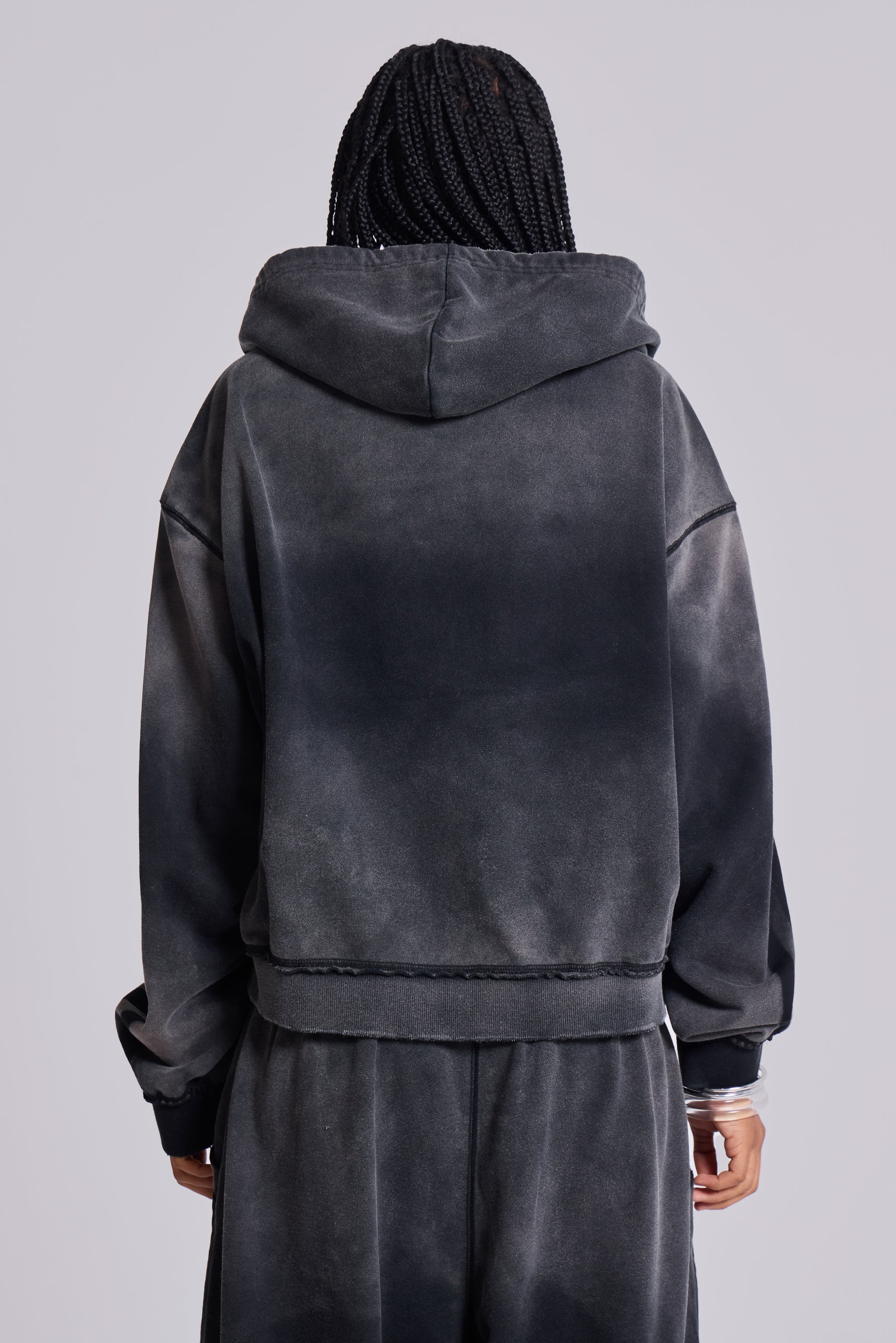 Grey Sporty Baggy Monster Hoodie - Image 4